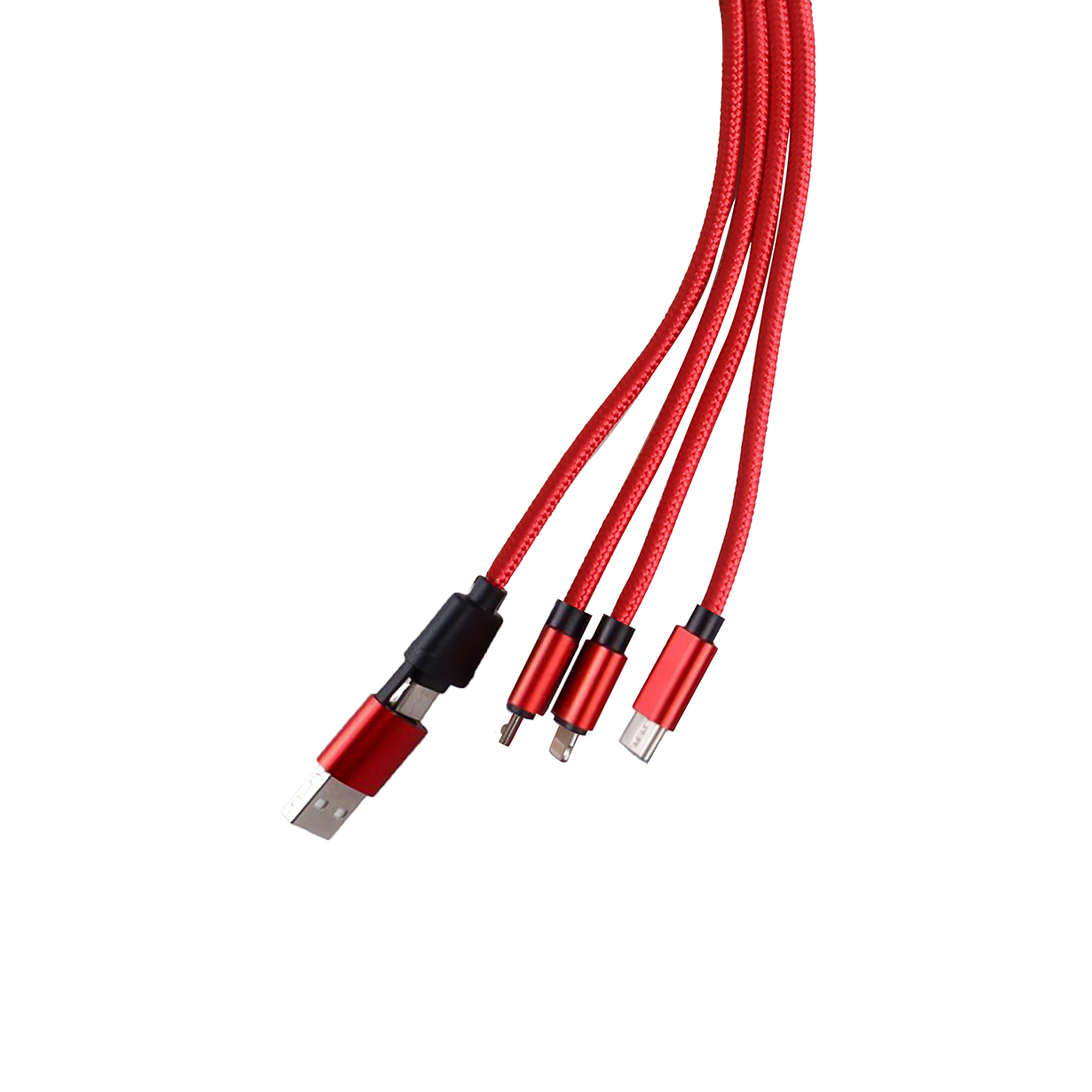 Custom Shape Light Up Charging Cable with Keyring - Image 3