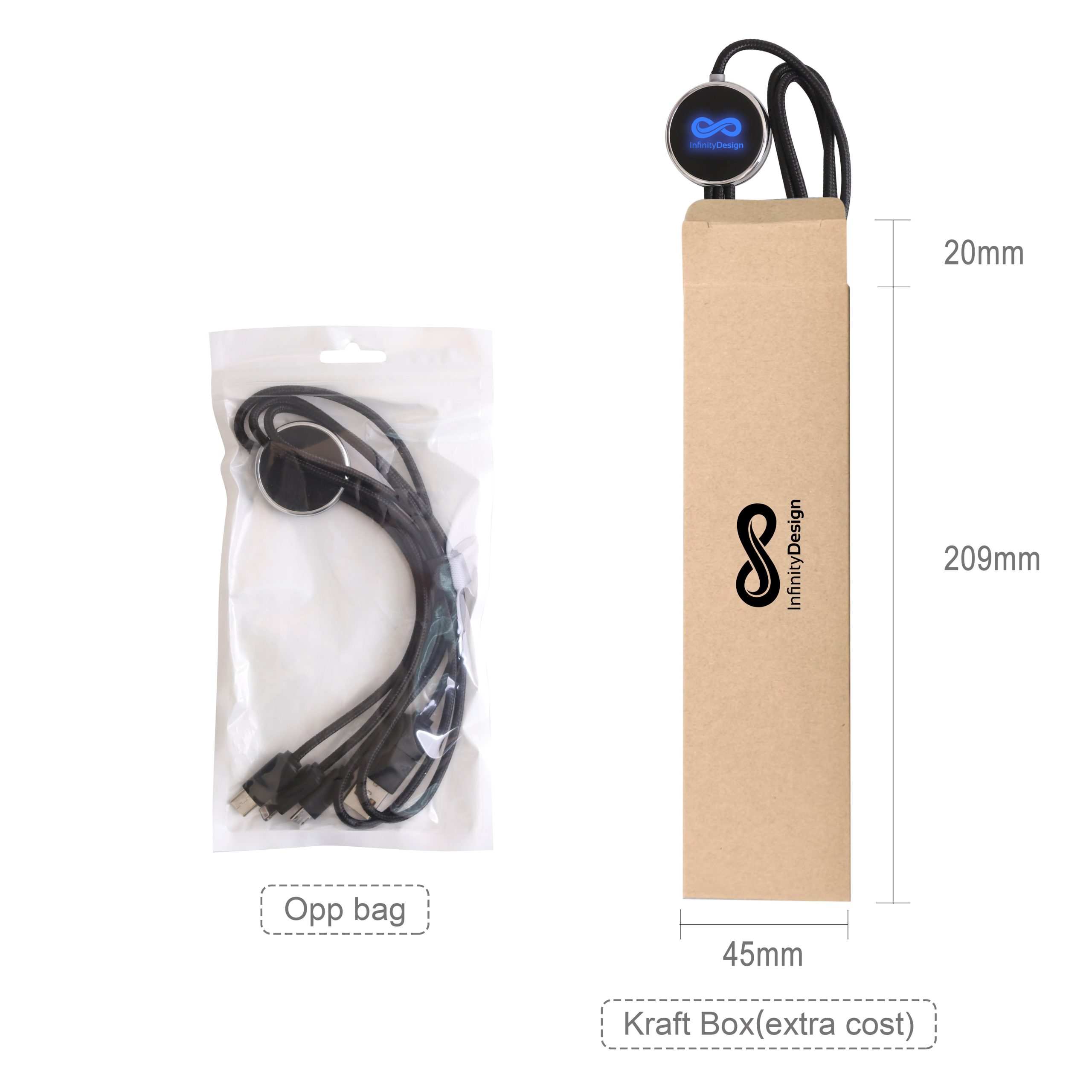 3-In-1 Light Up 1.2m Long Charging Cable - Image 8