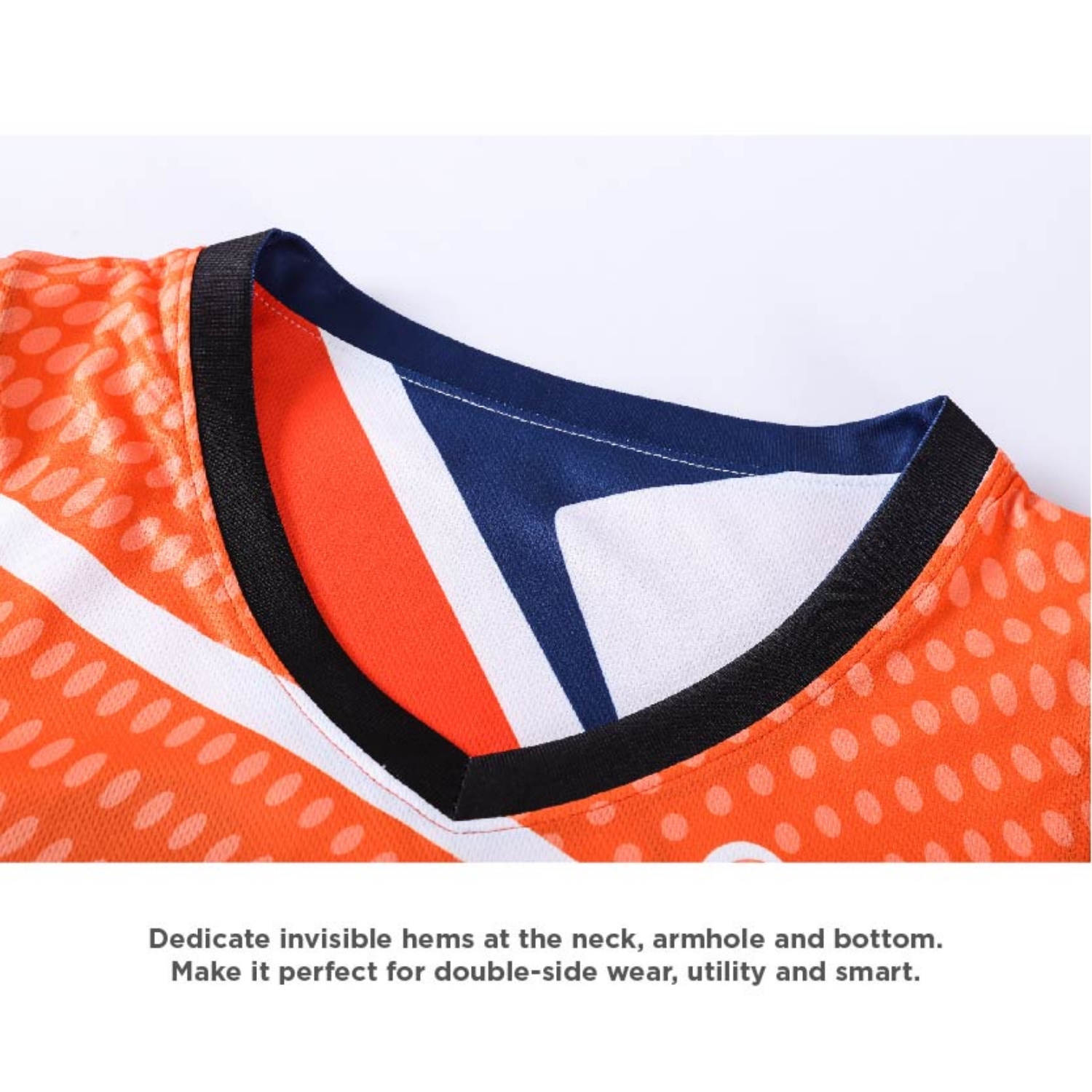 Unisex Adults 100% Polyester Sublimated Reversible Basketball Singlet - Image 8