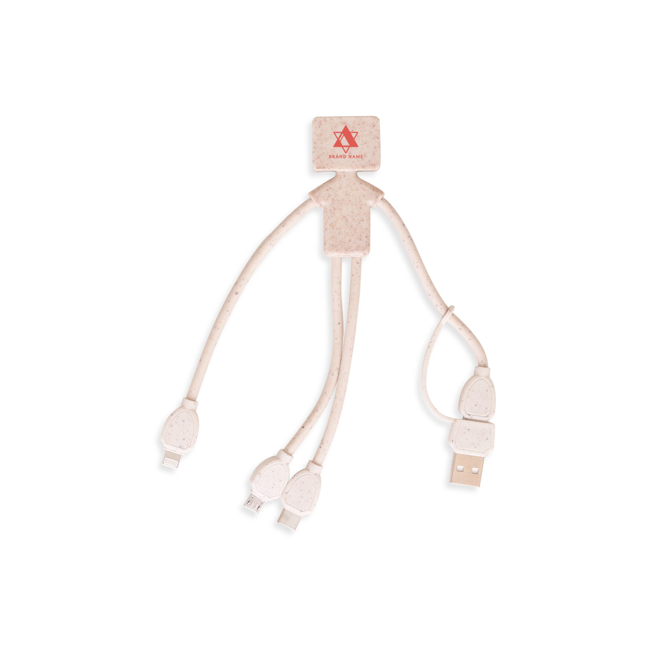 Wheat Straw Charging Cable - Man Shape - Image 2