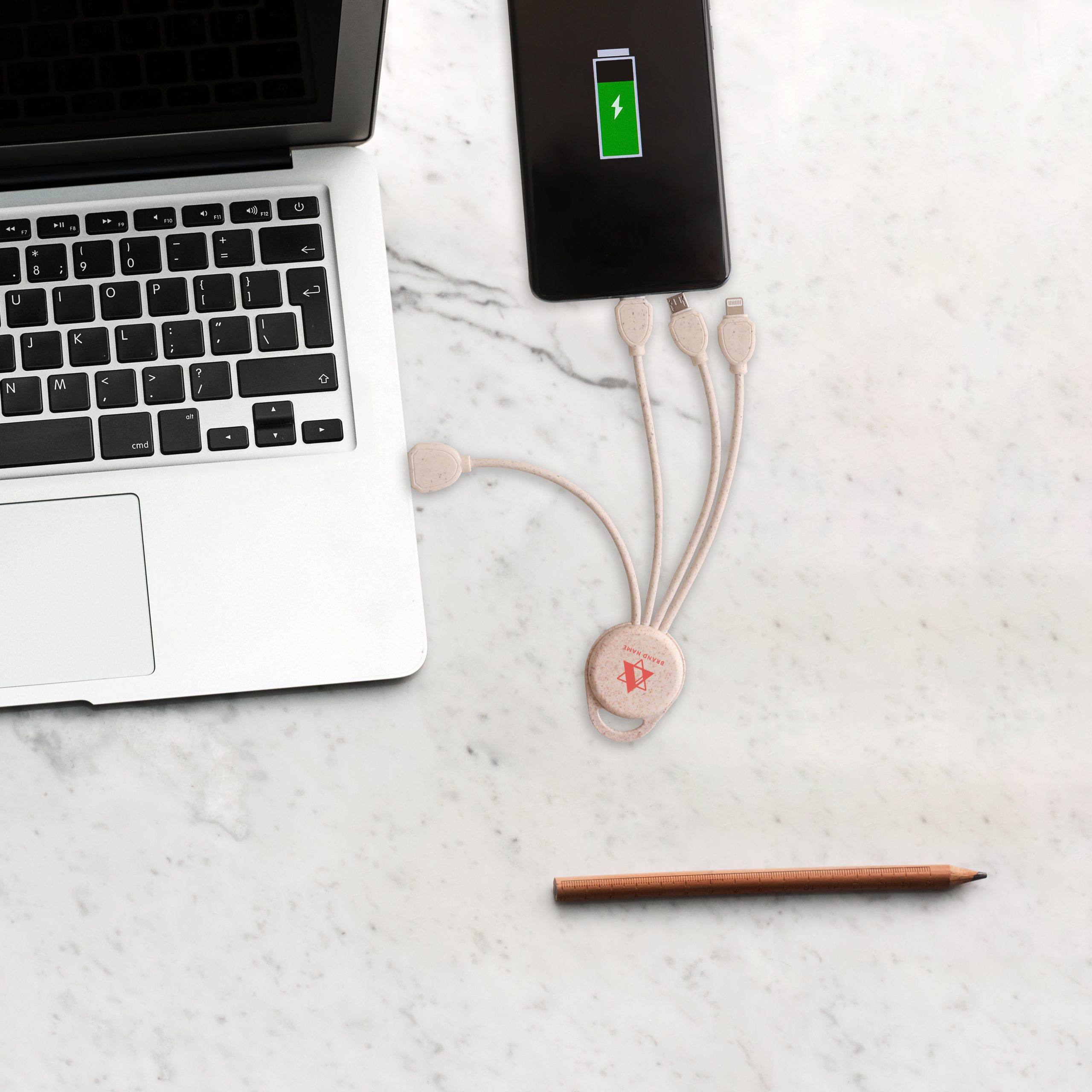 Wheat Straw Charging Cable - Round Shape - Image 7