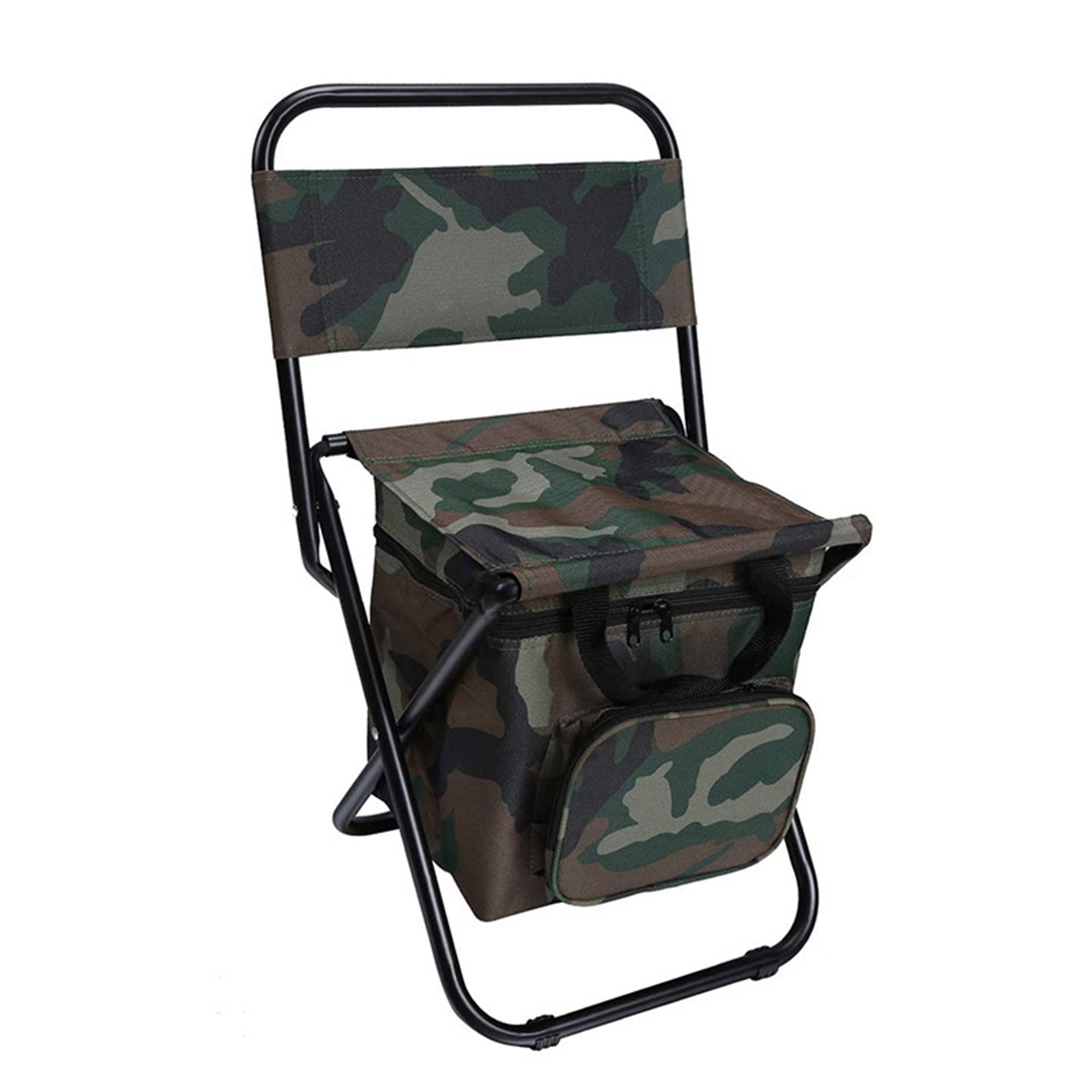 Adult Foldable Camping Chair with Cooler Bag - Image 4