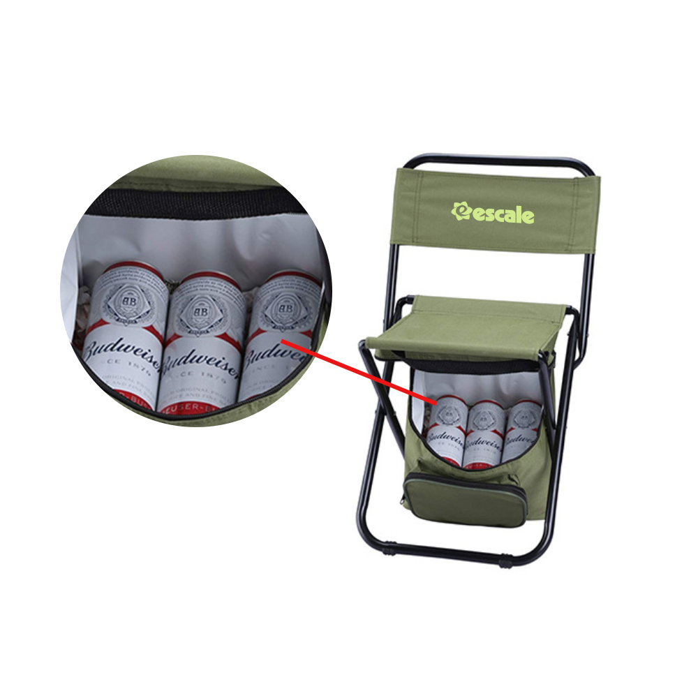 Adult Foldable Camping Chair with Cooler Bag - Image 8