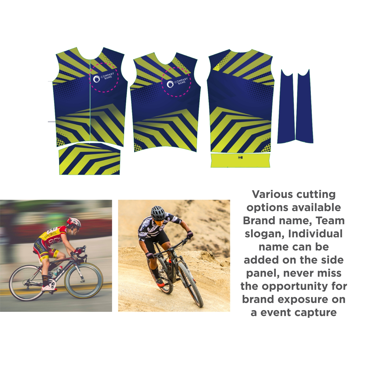 Men's Sublimated Cycling Vest - Image 10
