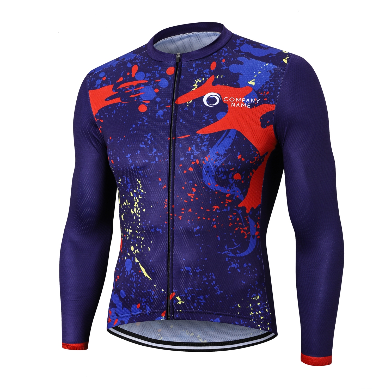 Men's Sublimated Long Sleeve Cycling Jersey - Image 3