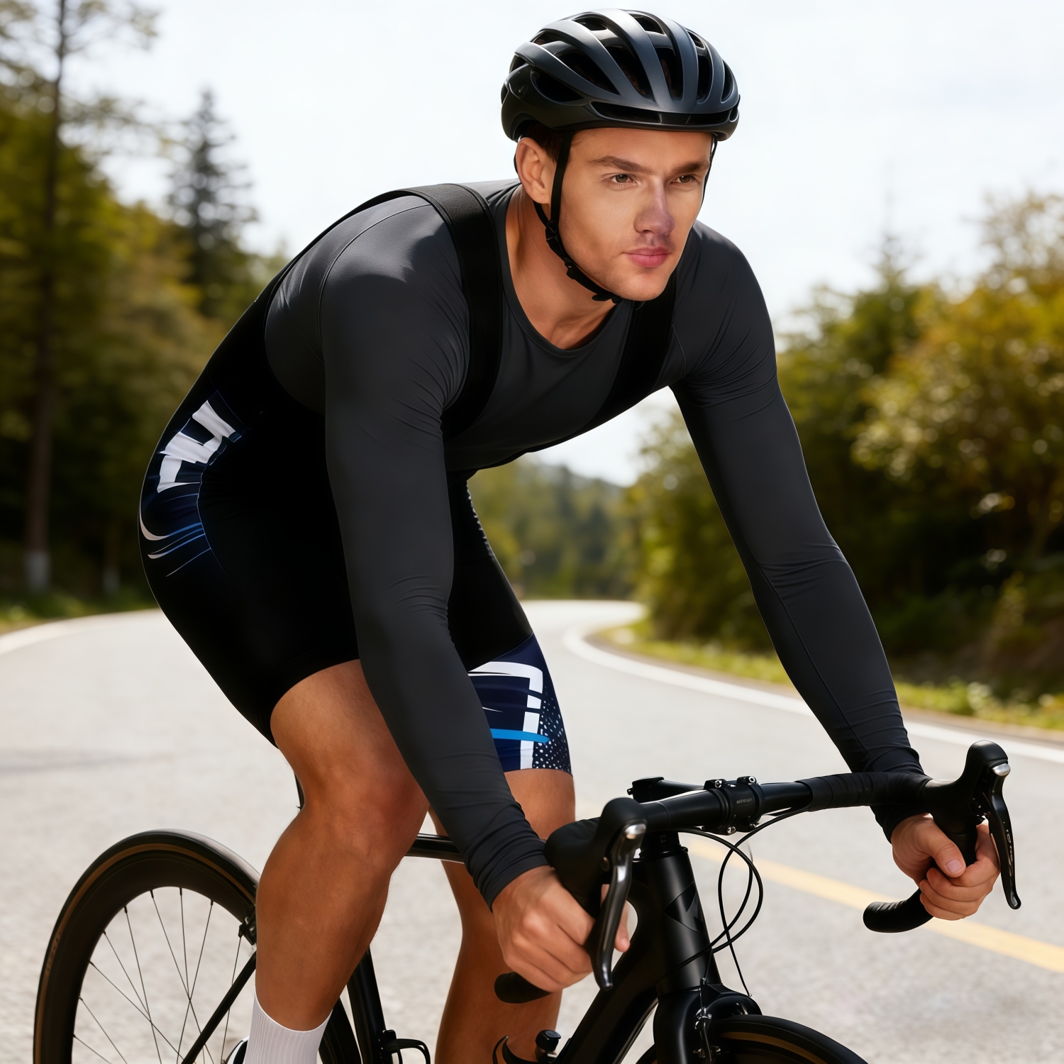 Men's Sublimated Cycling Bib Shorts - Image 2