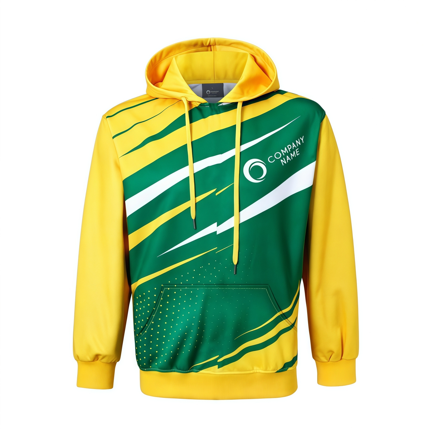 Unisex Adults Polyester Spandex Sublimated Hoodie With Pocket - Image 3