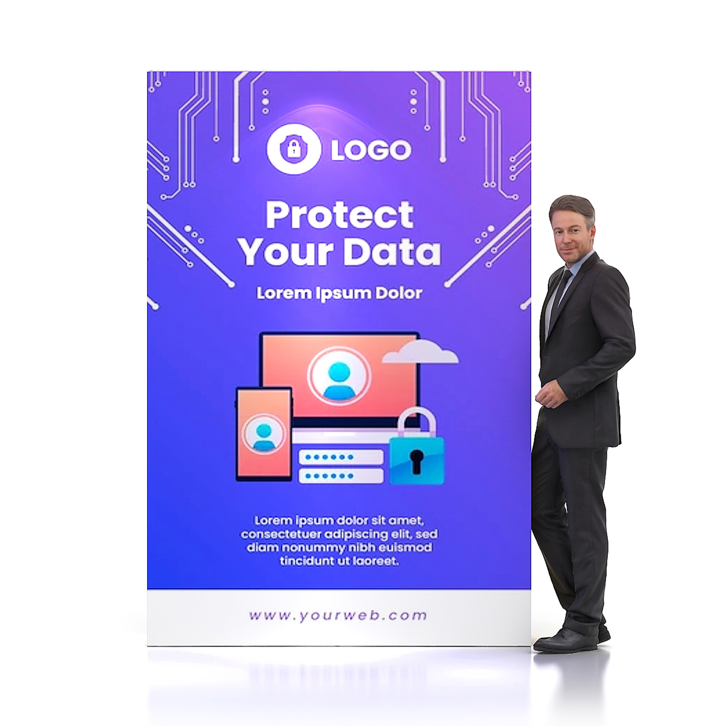 1.5m Straight Pop Up Display Wall - Image 3