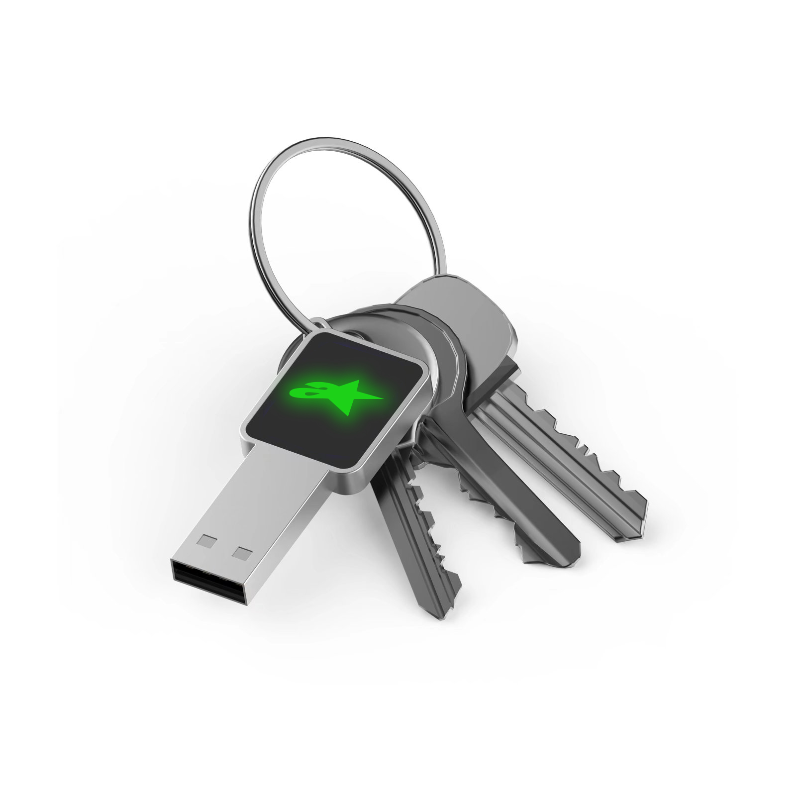 Square Lighting Logo Flash Drive - Image 4