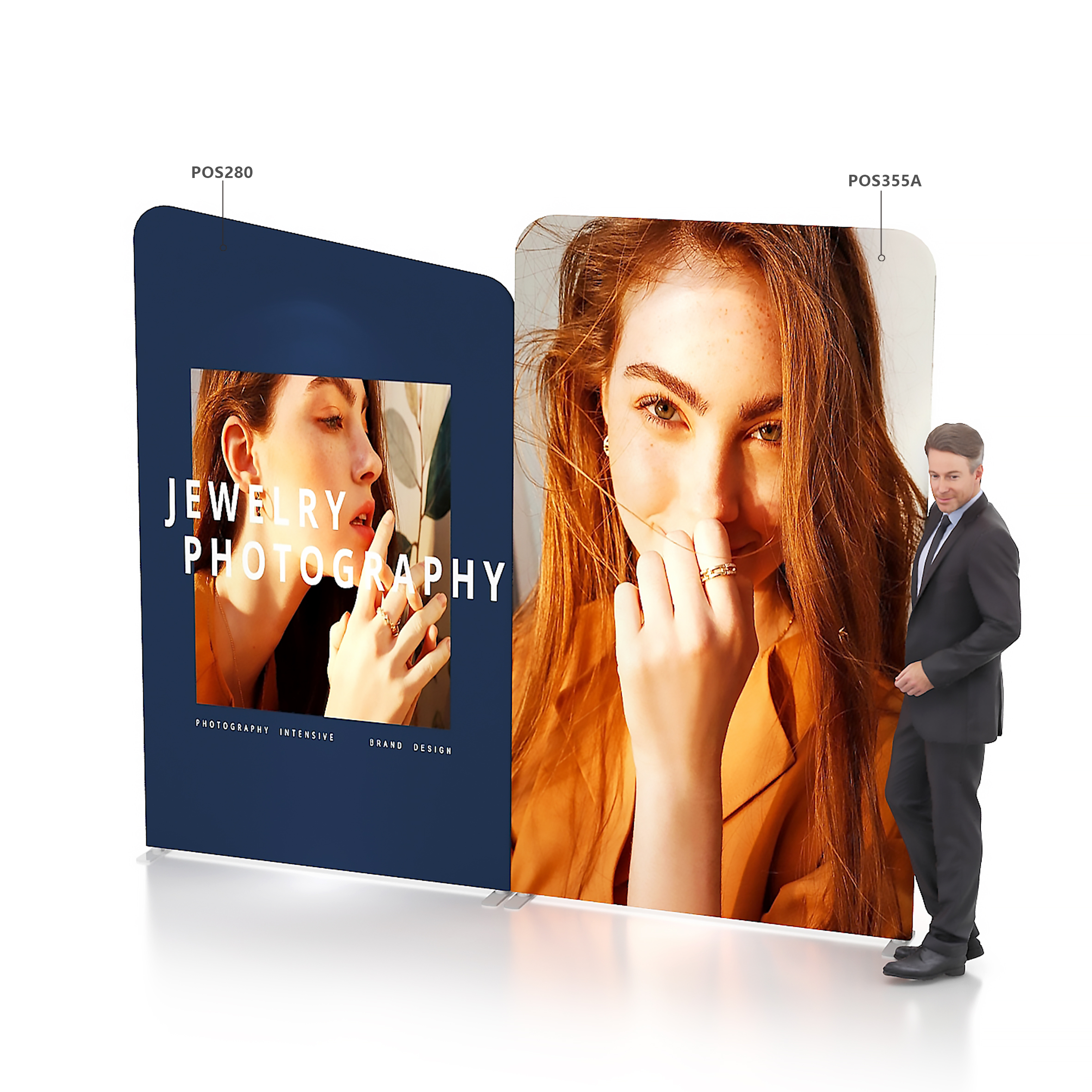 1.5m Straight Tension Fabric Display Wall - Image 2