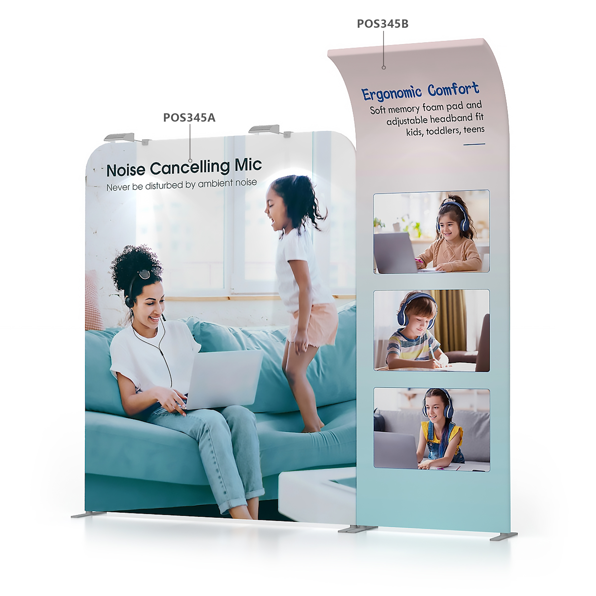 Curved Fabric Banner Stand - Image 2