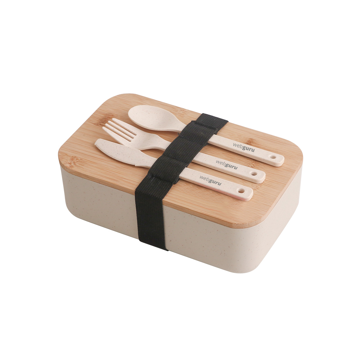 Lunch Box with Bamboo Cover - Image 2