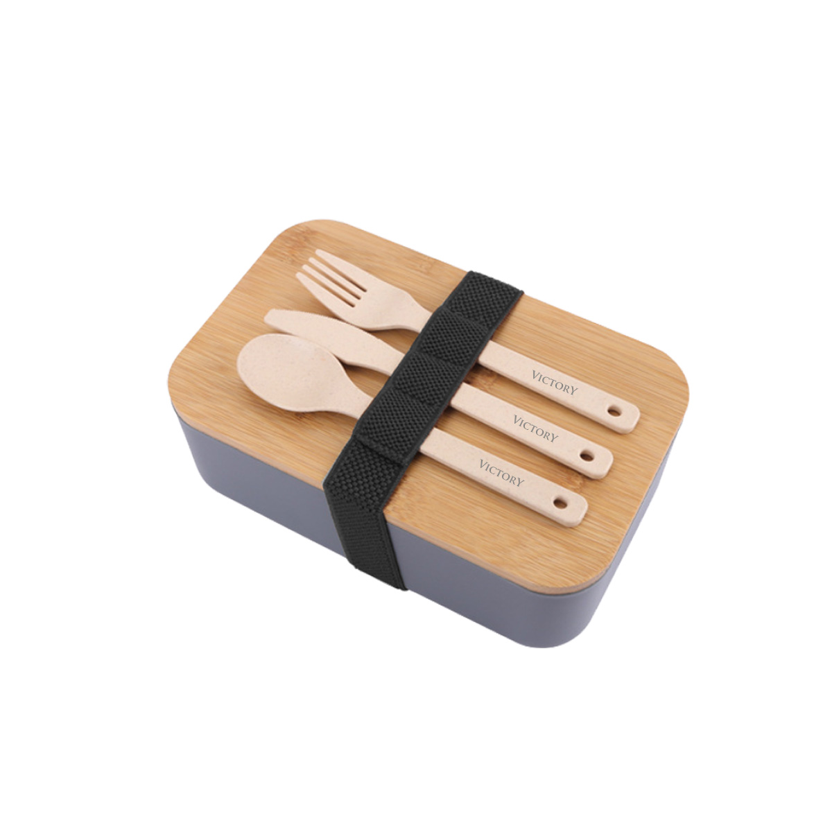 Lunch Box with Bamboo Cover - Image 3