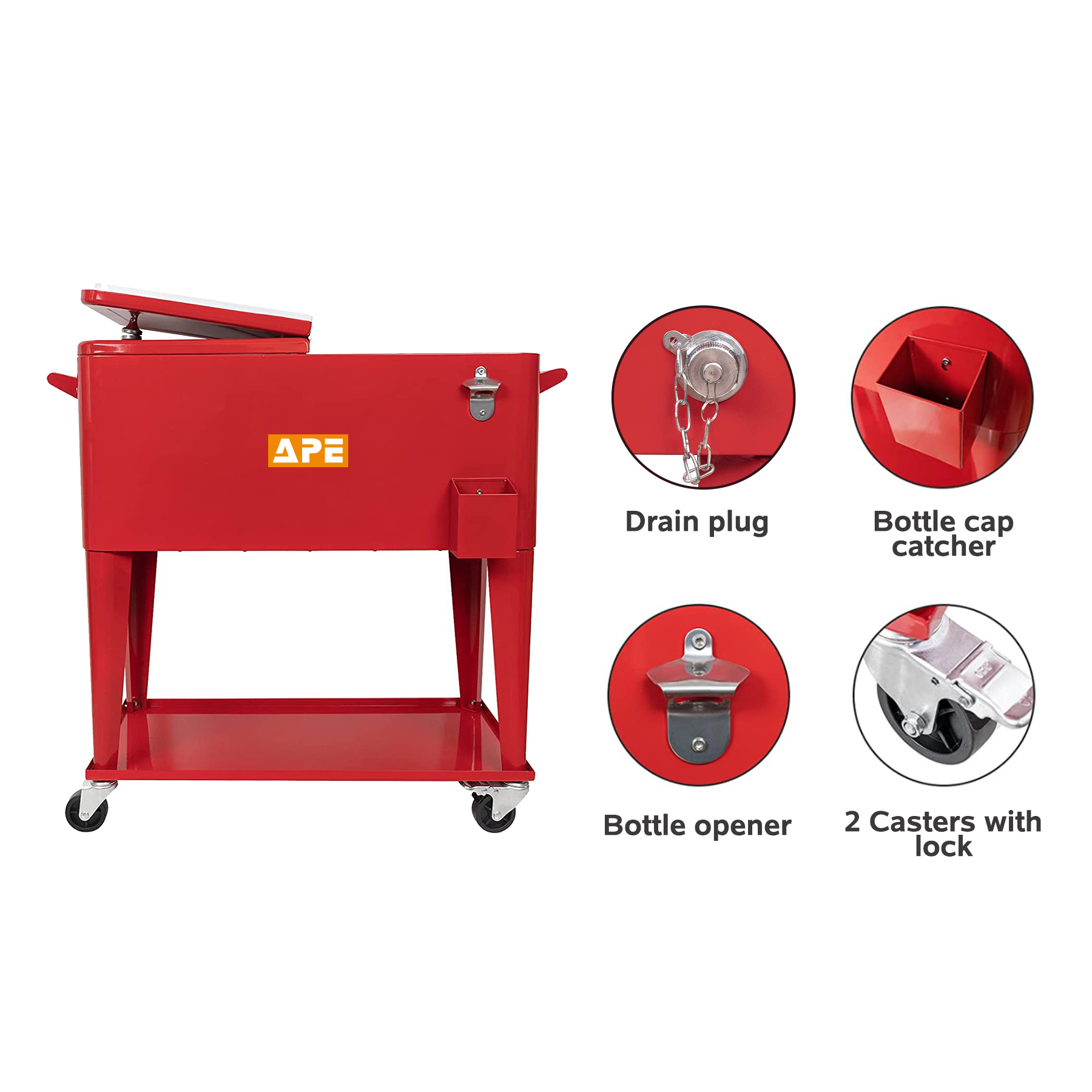 75L Cooler Box Trolley - Image 6