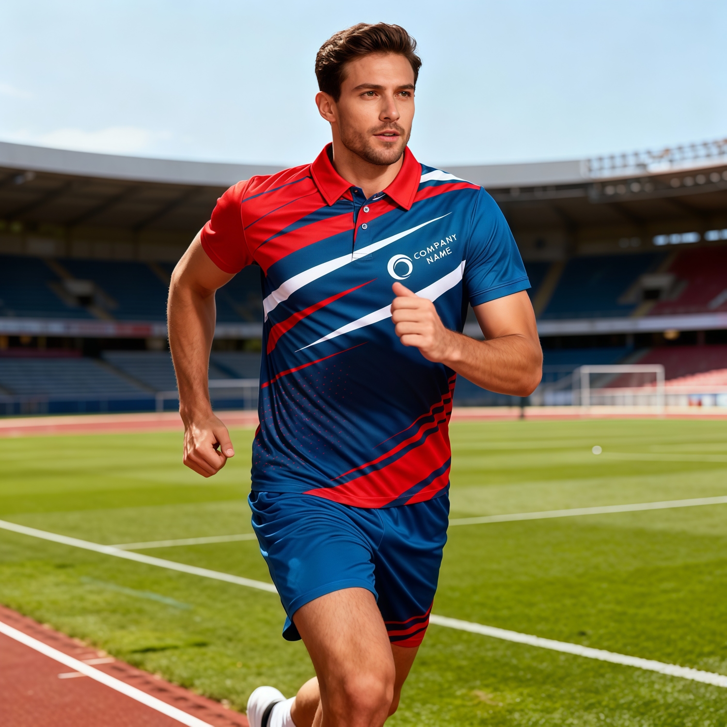 Unisex Adults 100% Polyester Sublimated Soccer Shorts - Image 2