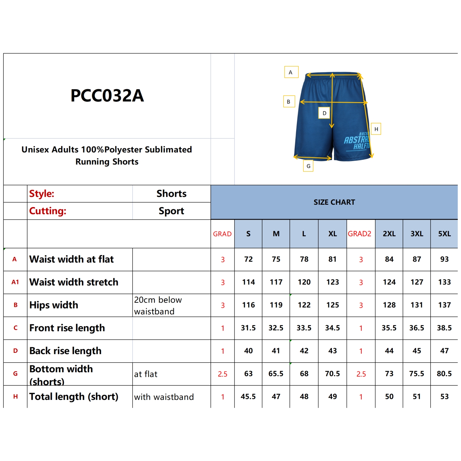 Unisex Adults 100% Polyester Sublimated Running Shorts - Image 11