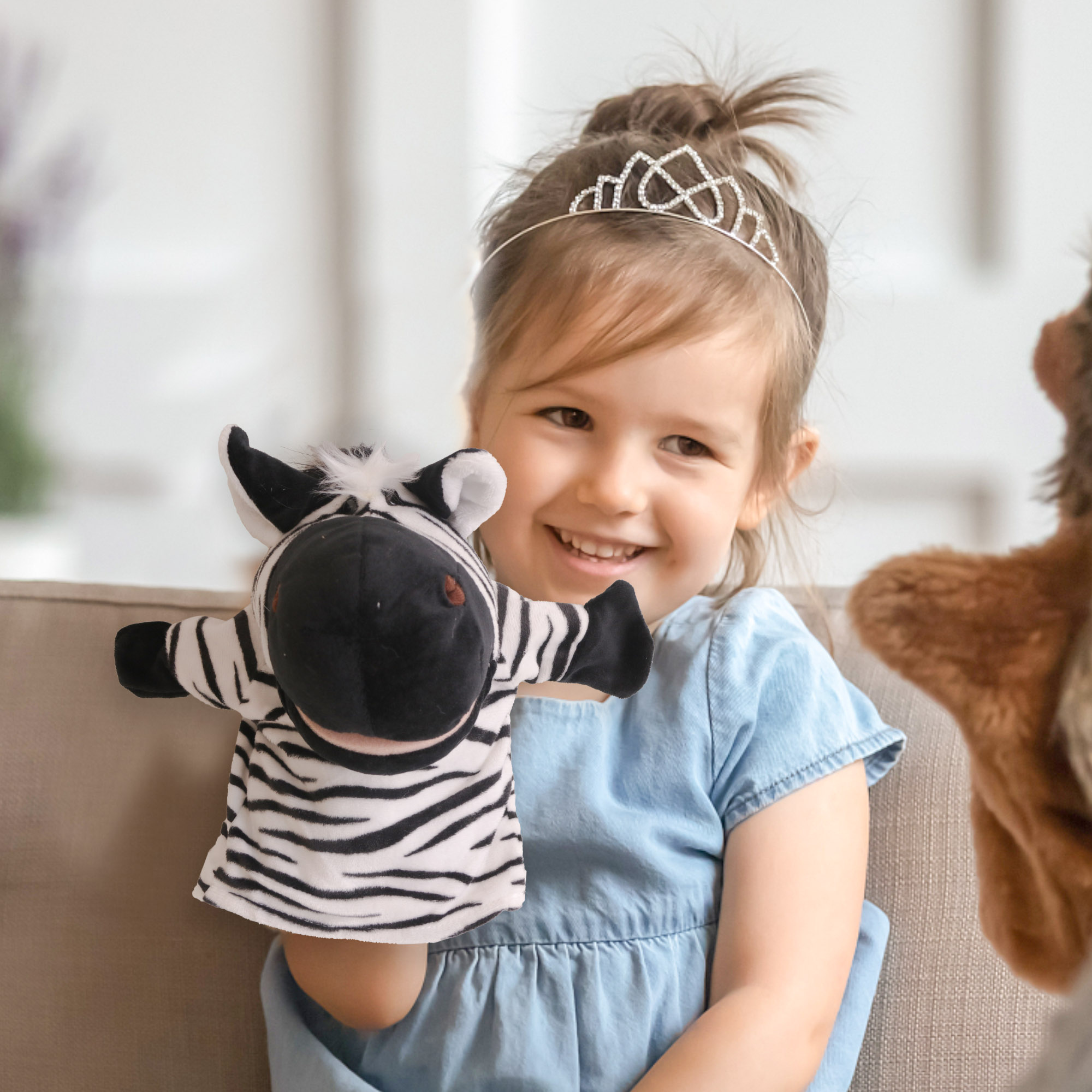 Zebra Hand Puppet - Image 7