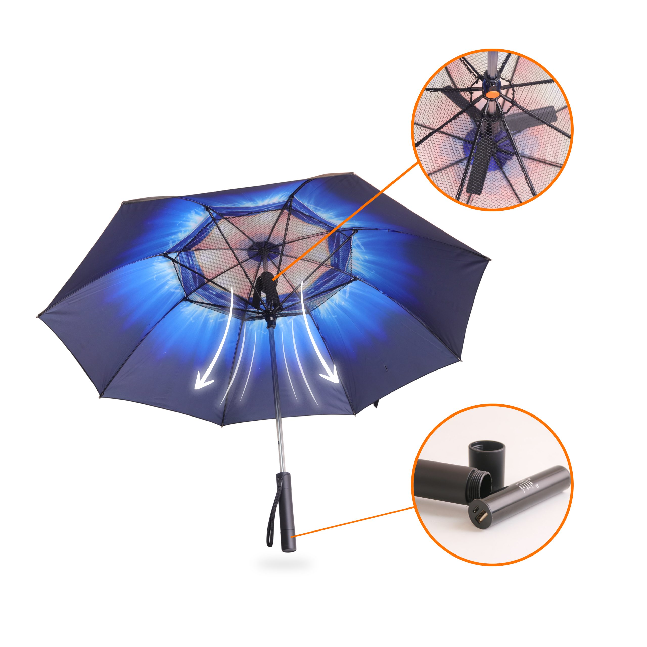 Sport Umbrella with Fan - Image 3