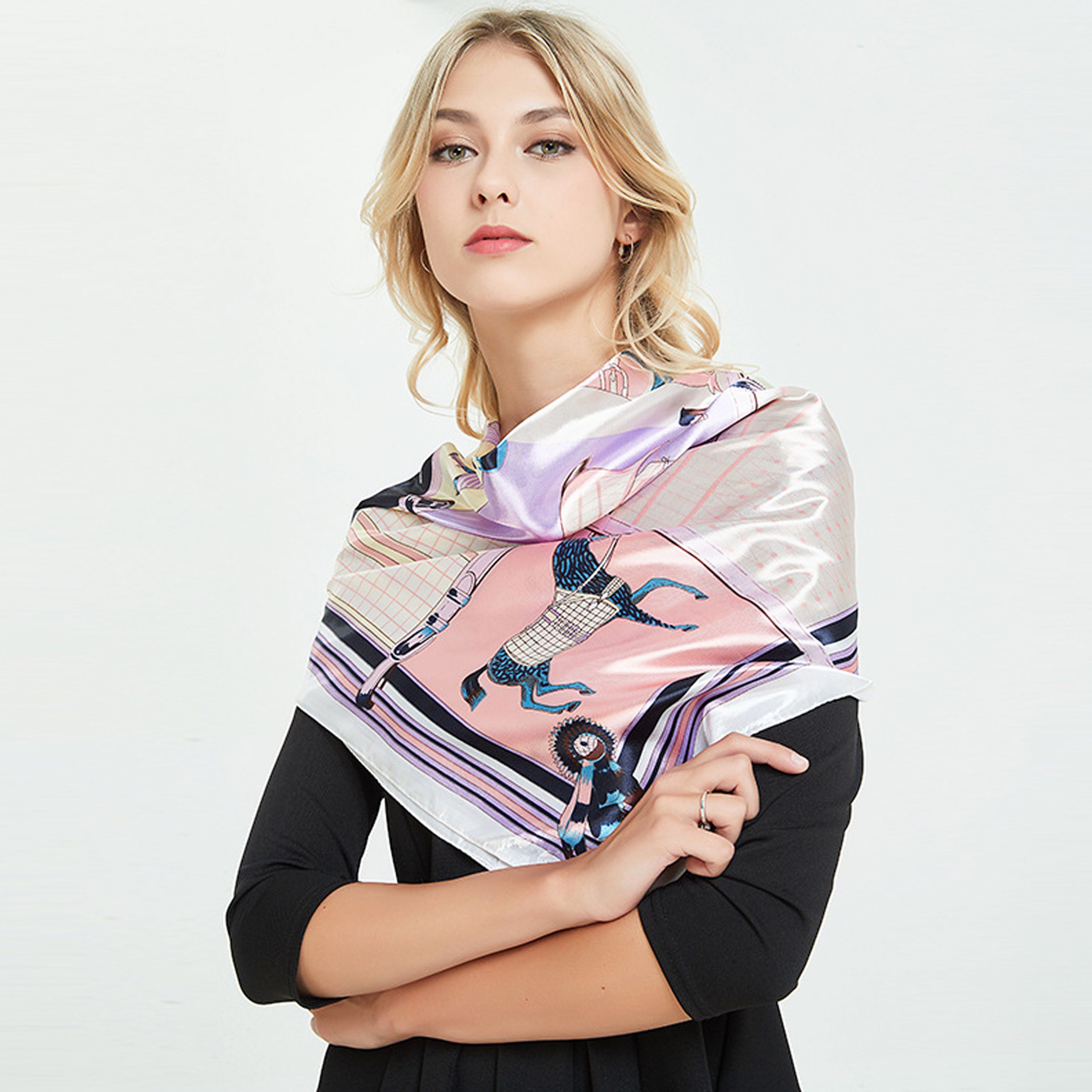 Silk Satin Scarf - Image 5