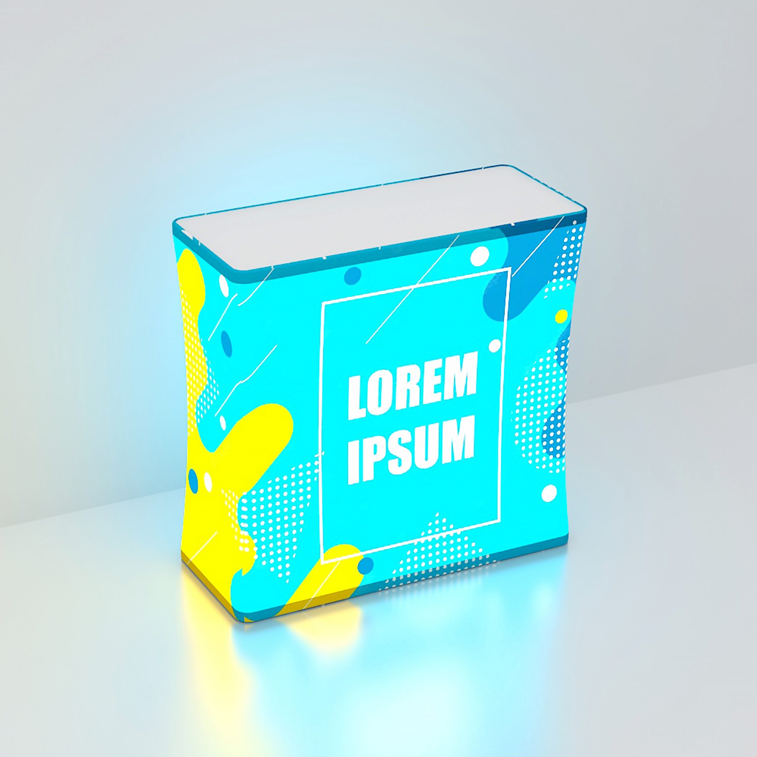 Backlit LED Spring Up Display - Rectangle - Image 3