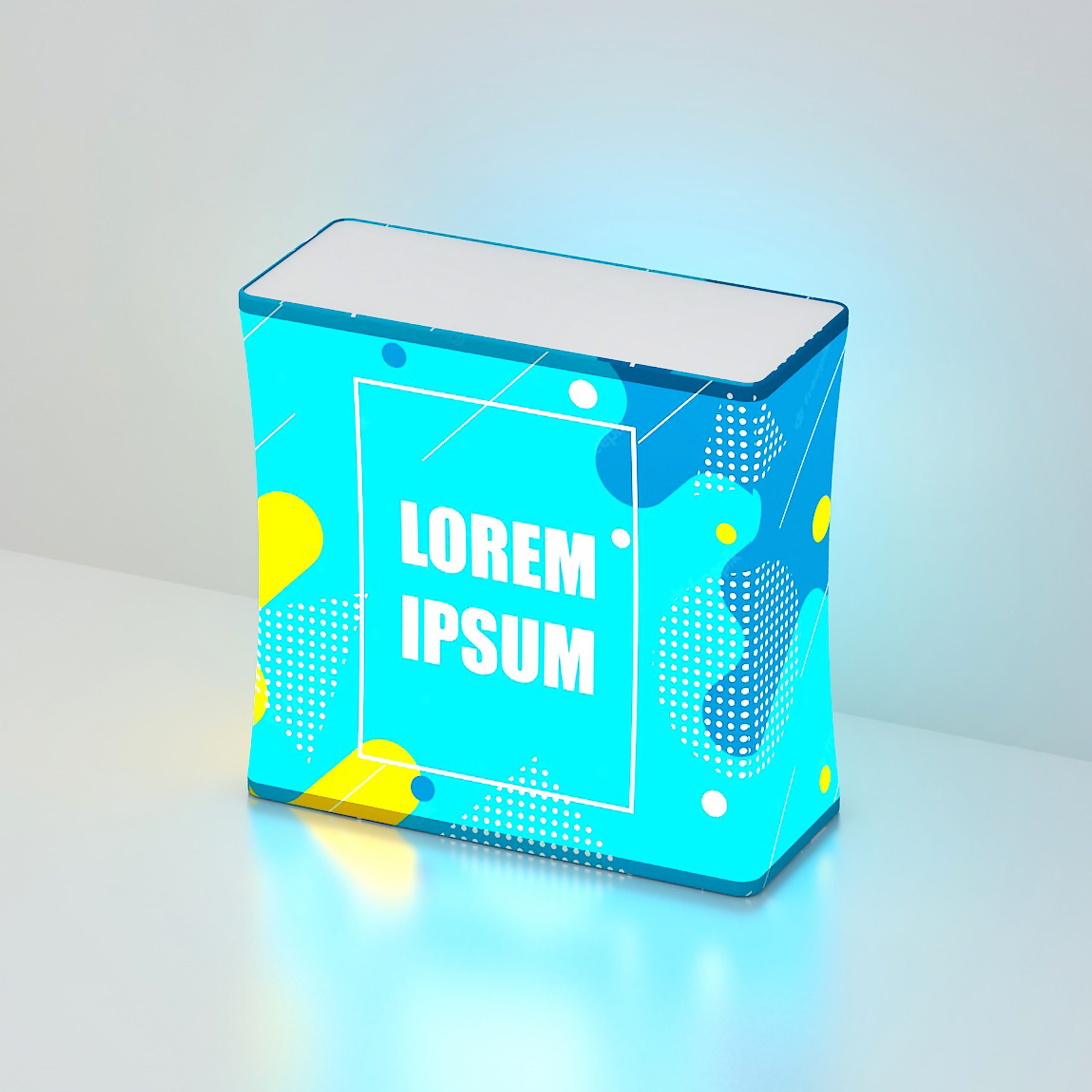 Backlit LED Spring Up Display - Rectangle