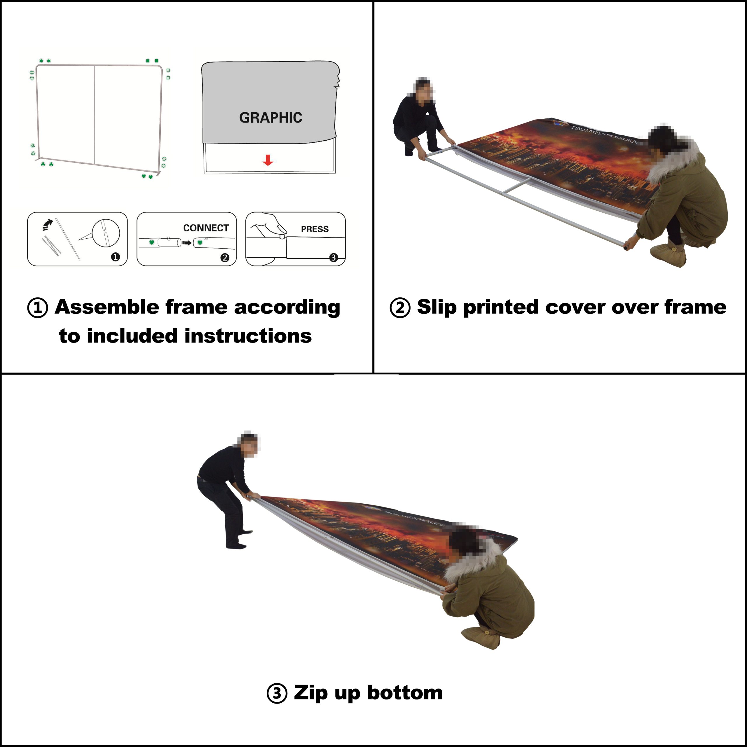 3m Curved Tension Fabric Display Wall - Image 9