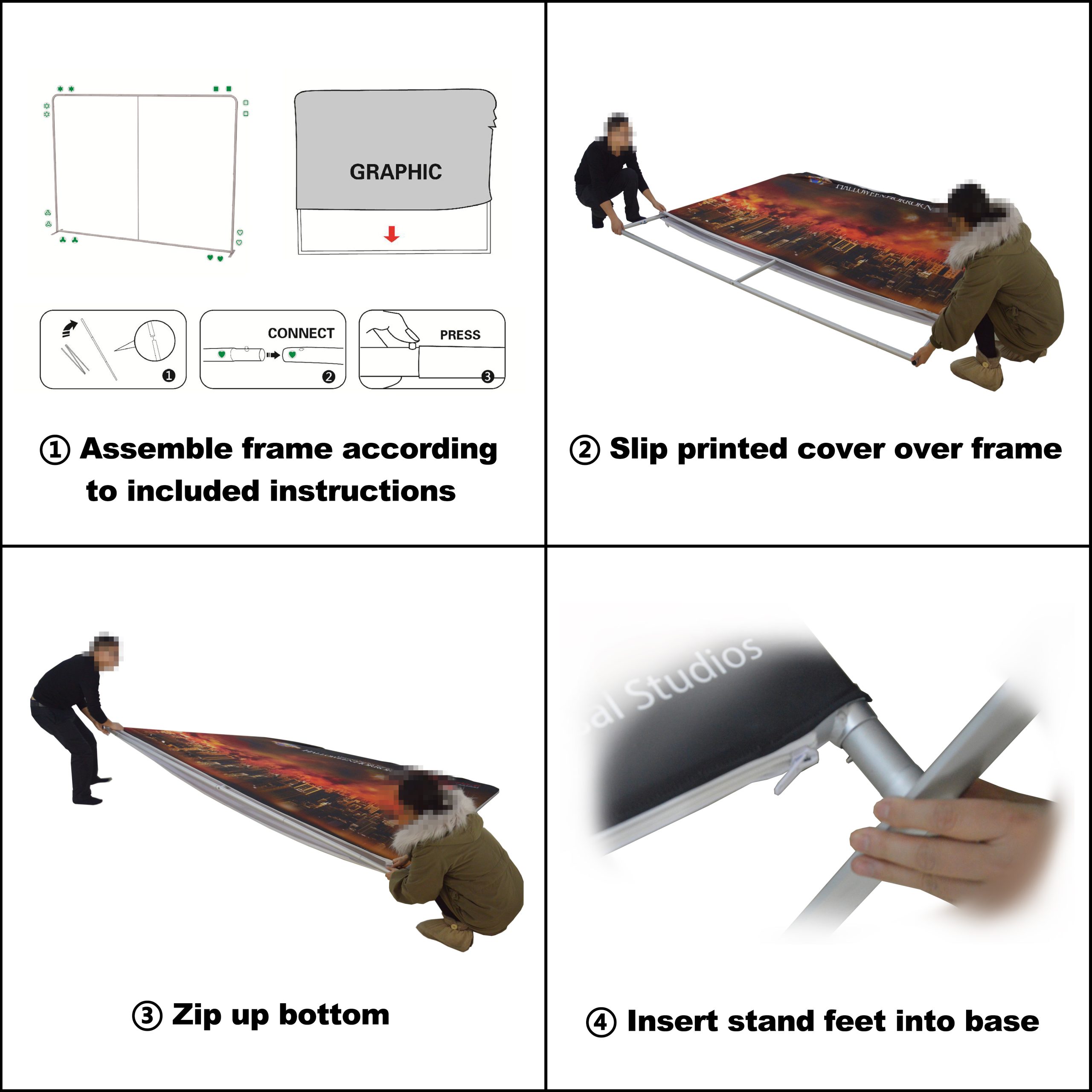 6m Straight Tension Fabric Display Wall - Image 10
