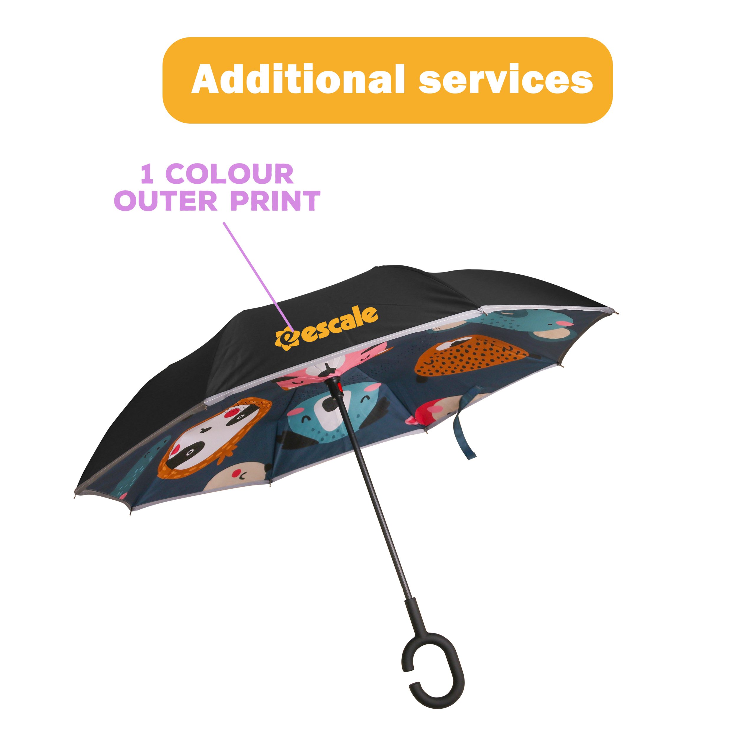Children's Reversible Folding Umbrella - Image 3