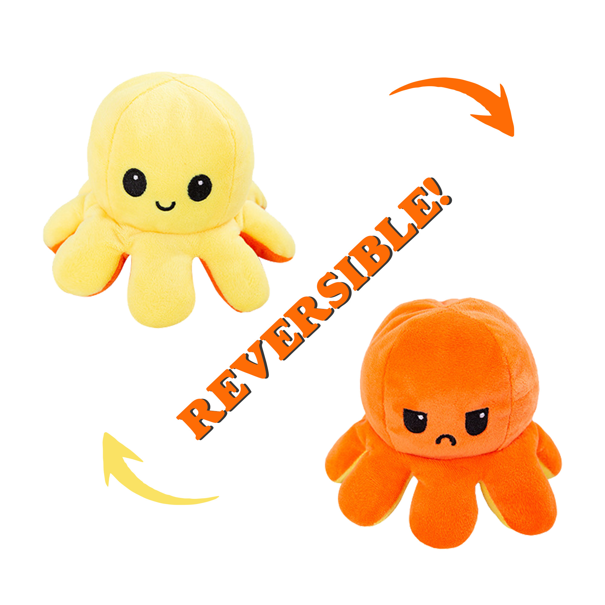 Large Reversible Octopus Plush Toy - Image 6
