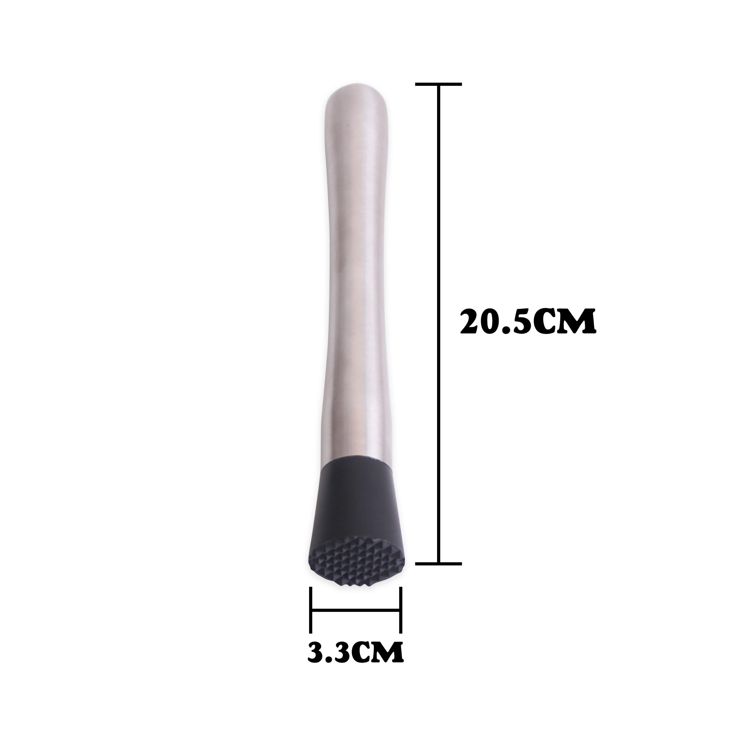 Short Stainless Steel Cocktail Muddler - Image 4