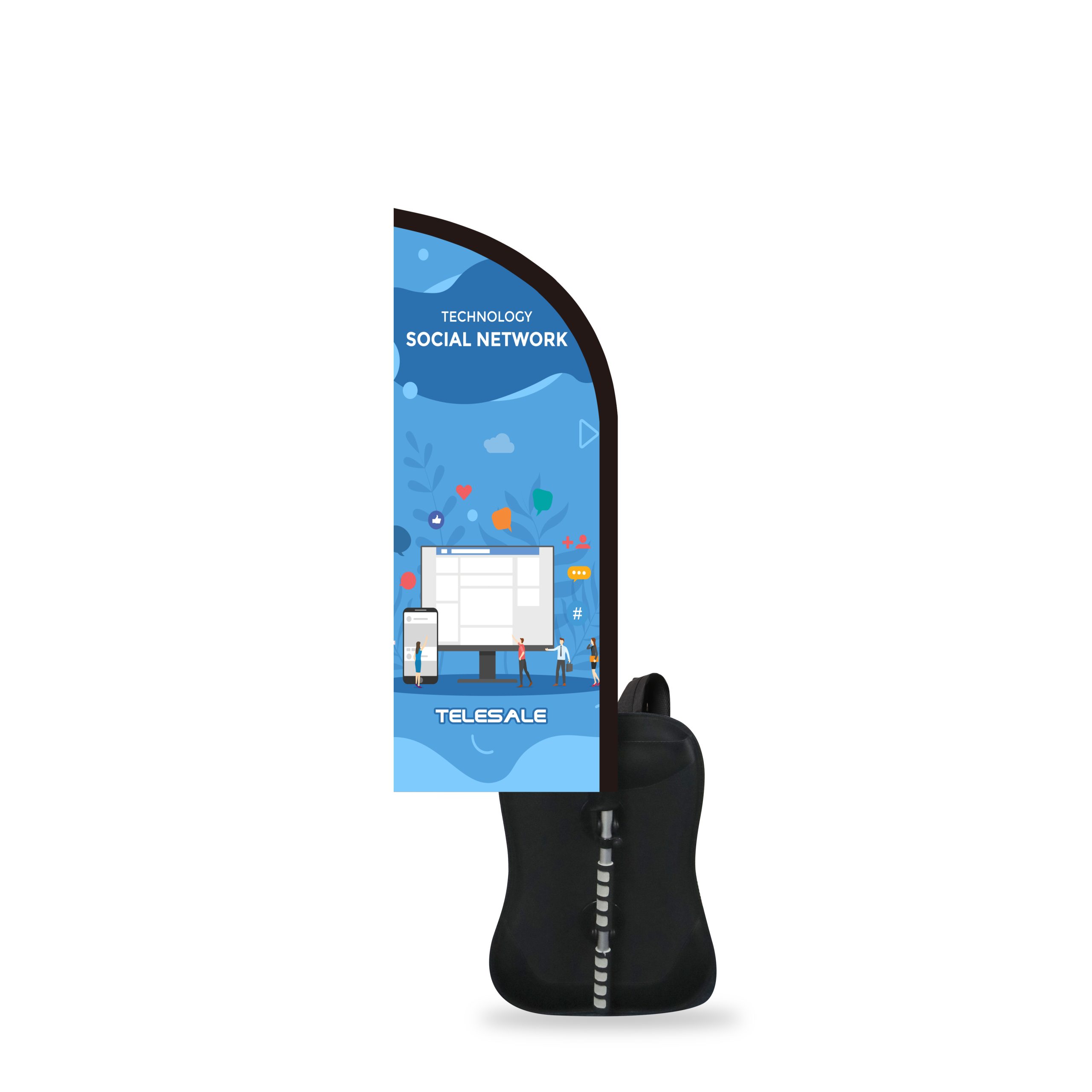 Feather Backpack Flag - Image 2