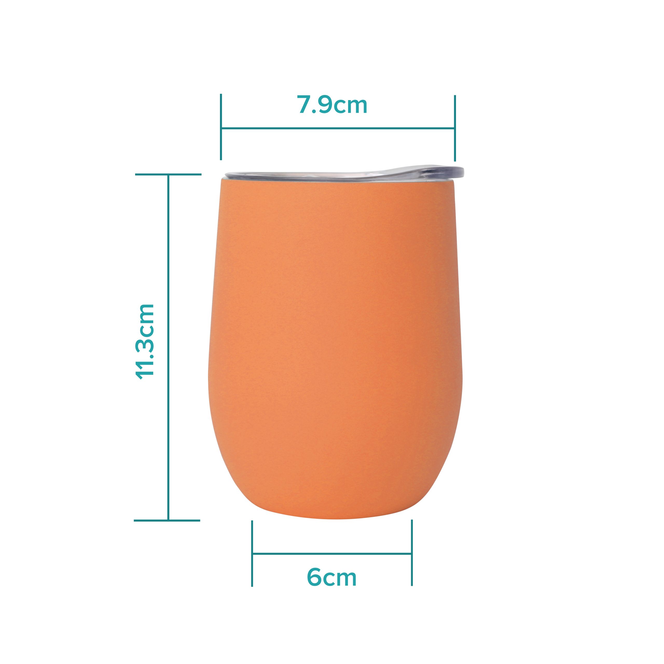 12oz Double Wall Egg Shaped Coffee Cup - Image 3