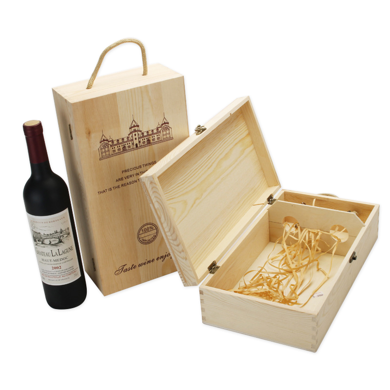 Double Bottle Wooden Wine Box - Image 6