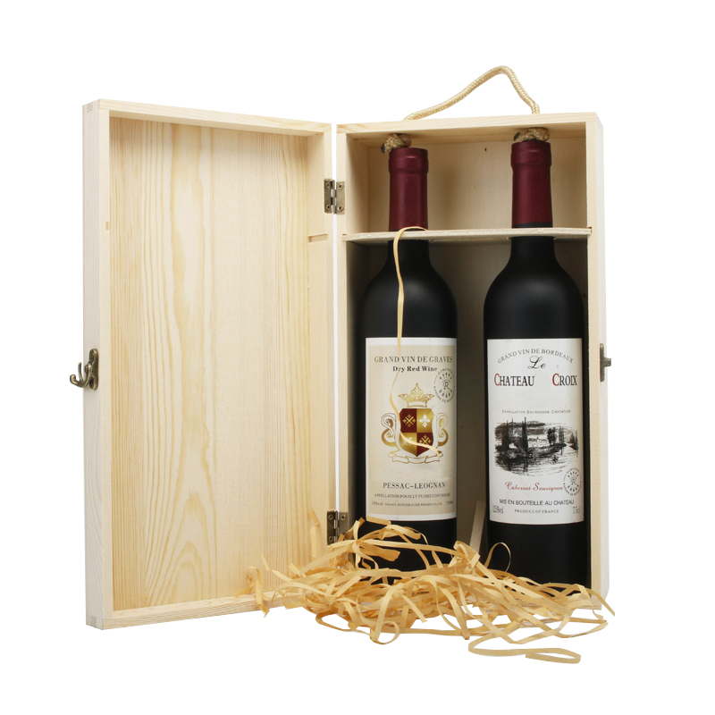 Double Bottle Wooden Wine Box - Image 5