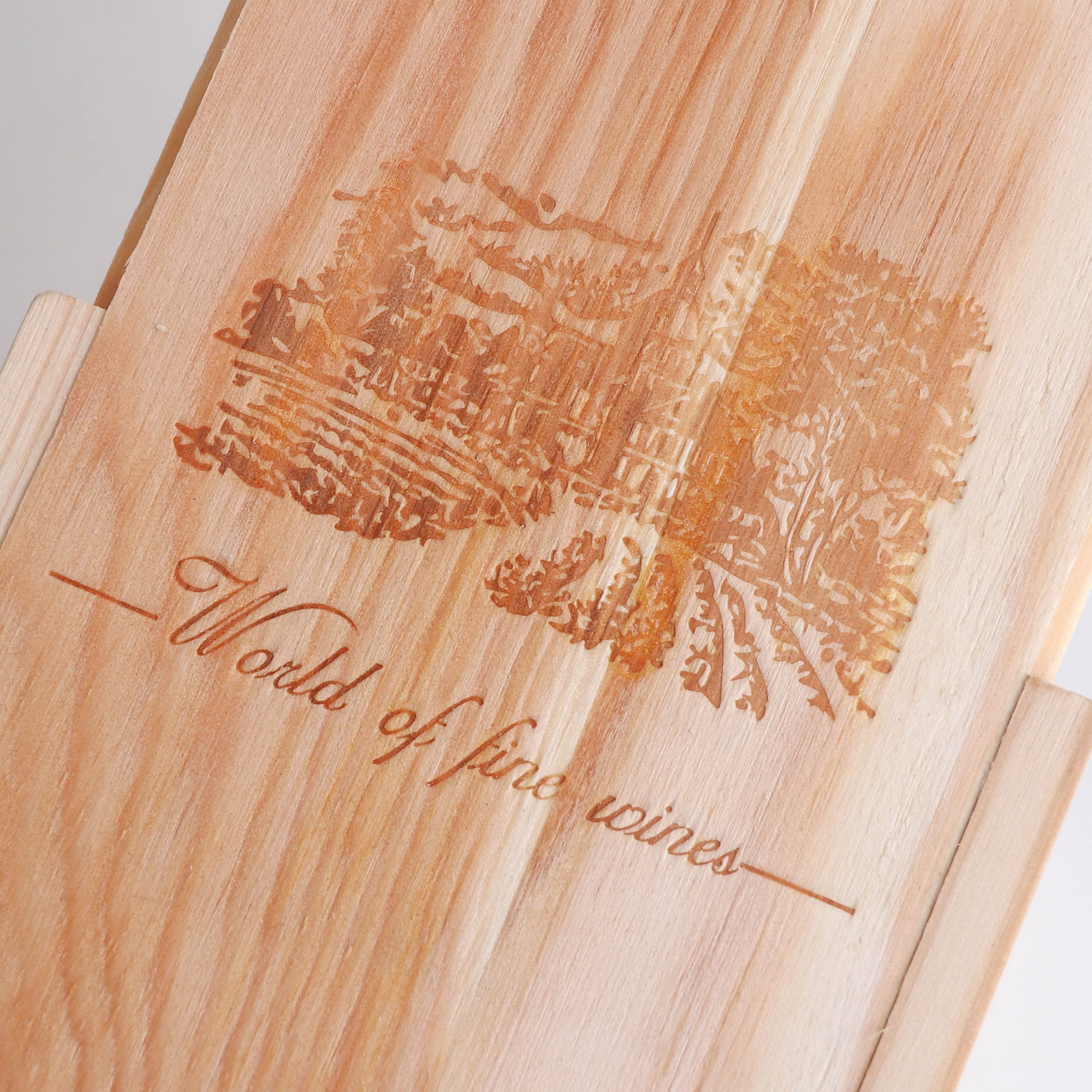 Single Bottle Wooden Wine Box - Image 7
