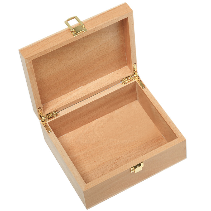Wooden Box With Hinged Lid - Image 4