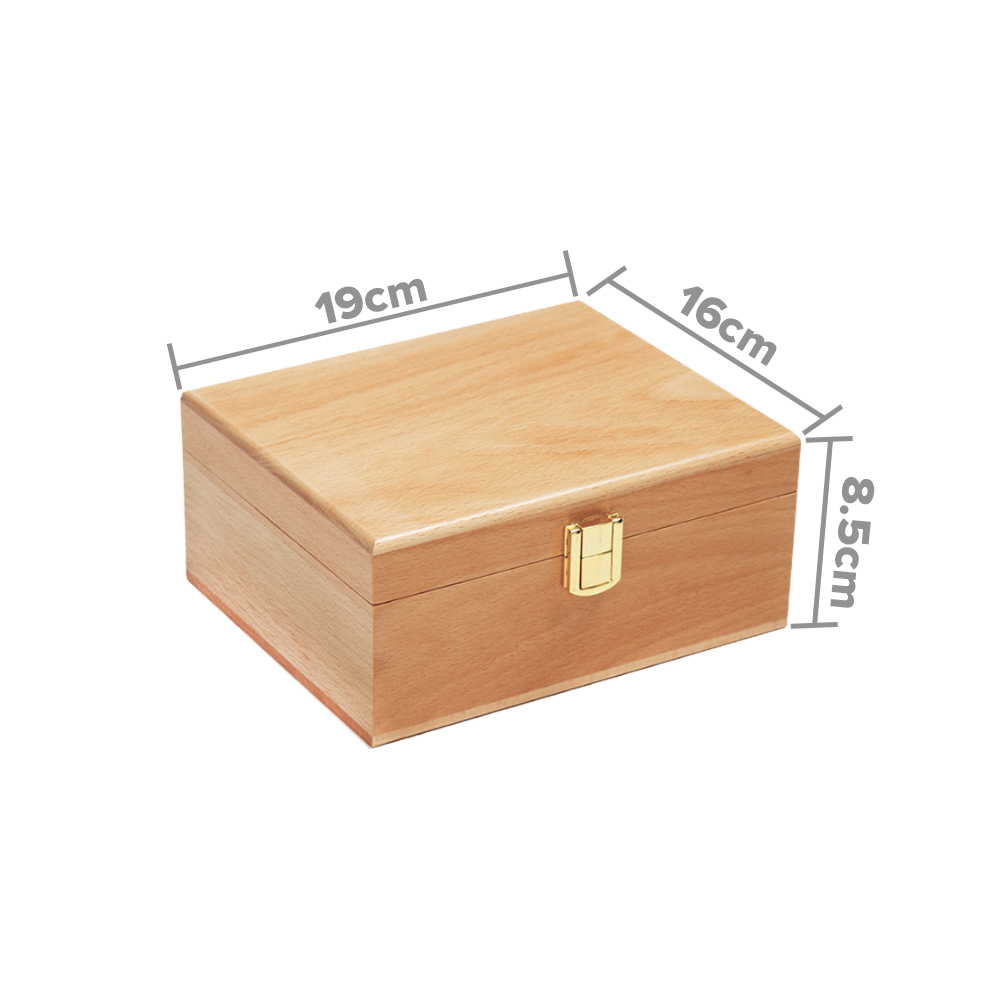 Wooden Box With Hinged Lid - Image 3