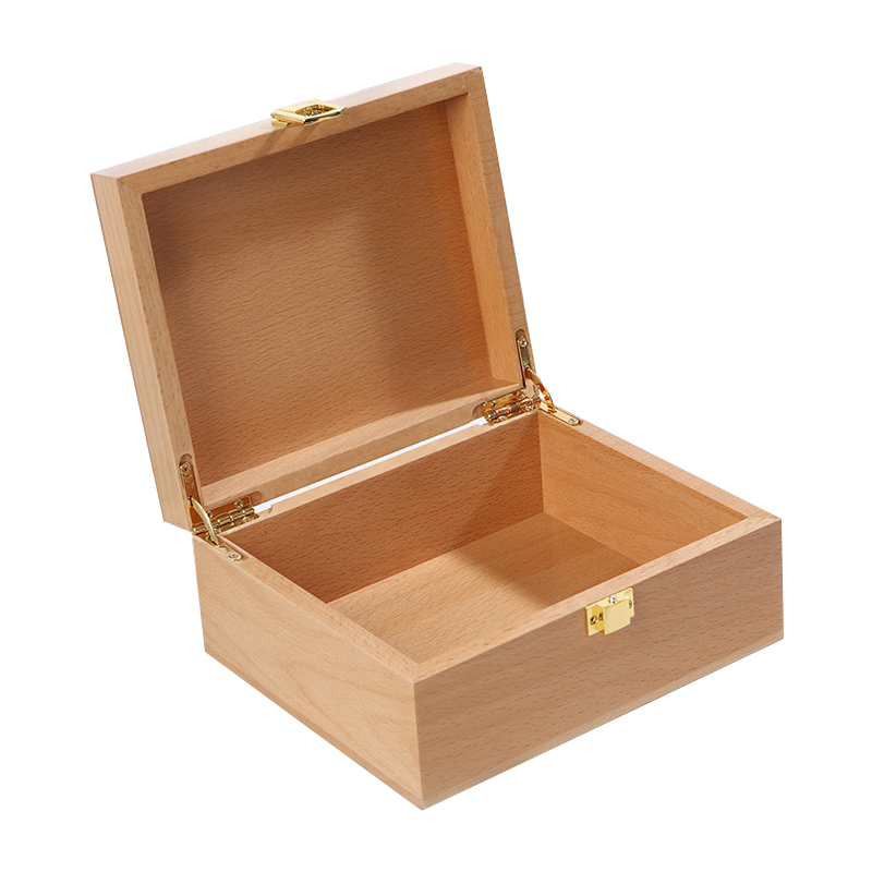 Wooden Box With Hinged Lid - Image 2