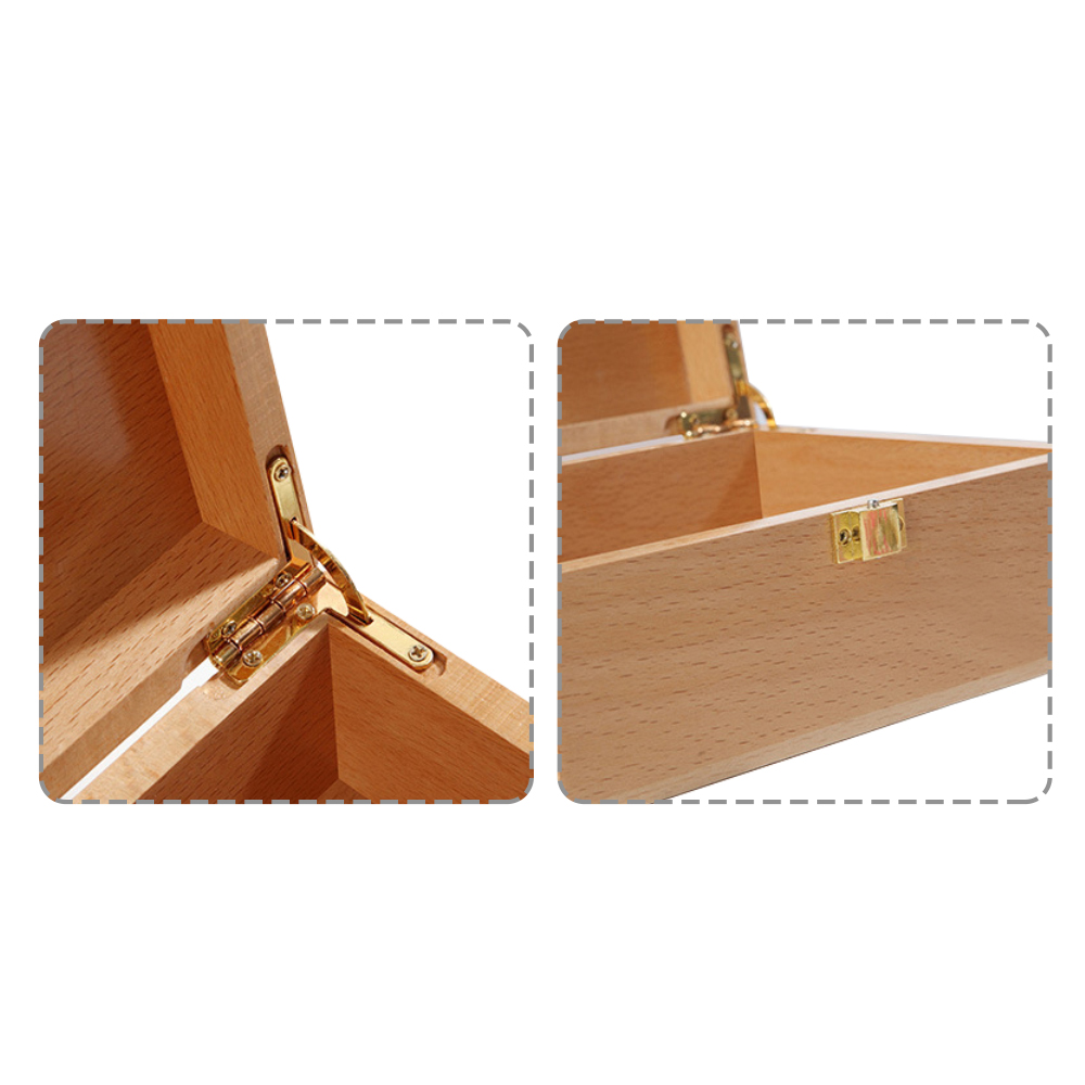 Wooden Box With Hinged Lid - Image 5