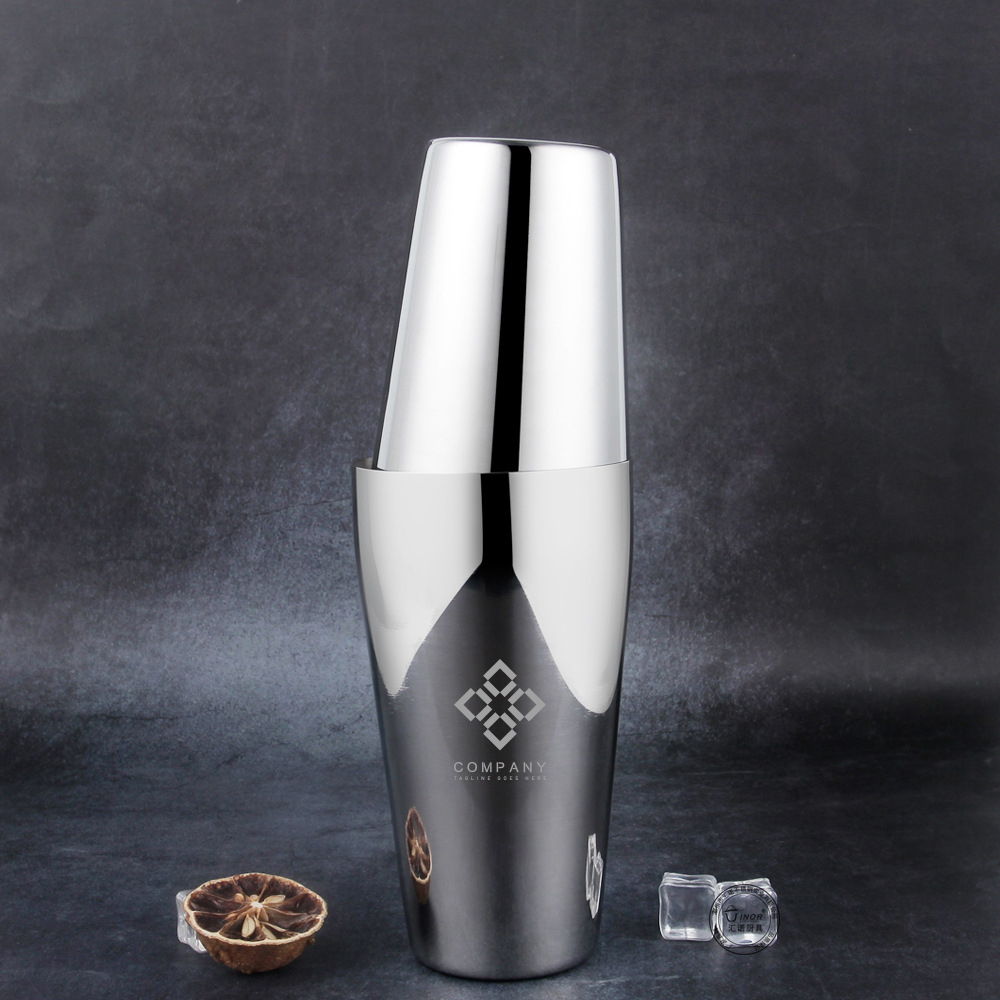 Stainless Steel Boston Cocktail Shaker(550ml+750ml) - Image 6
