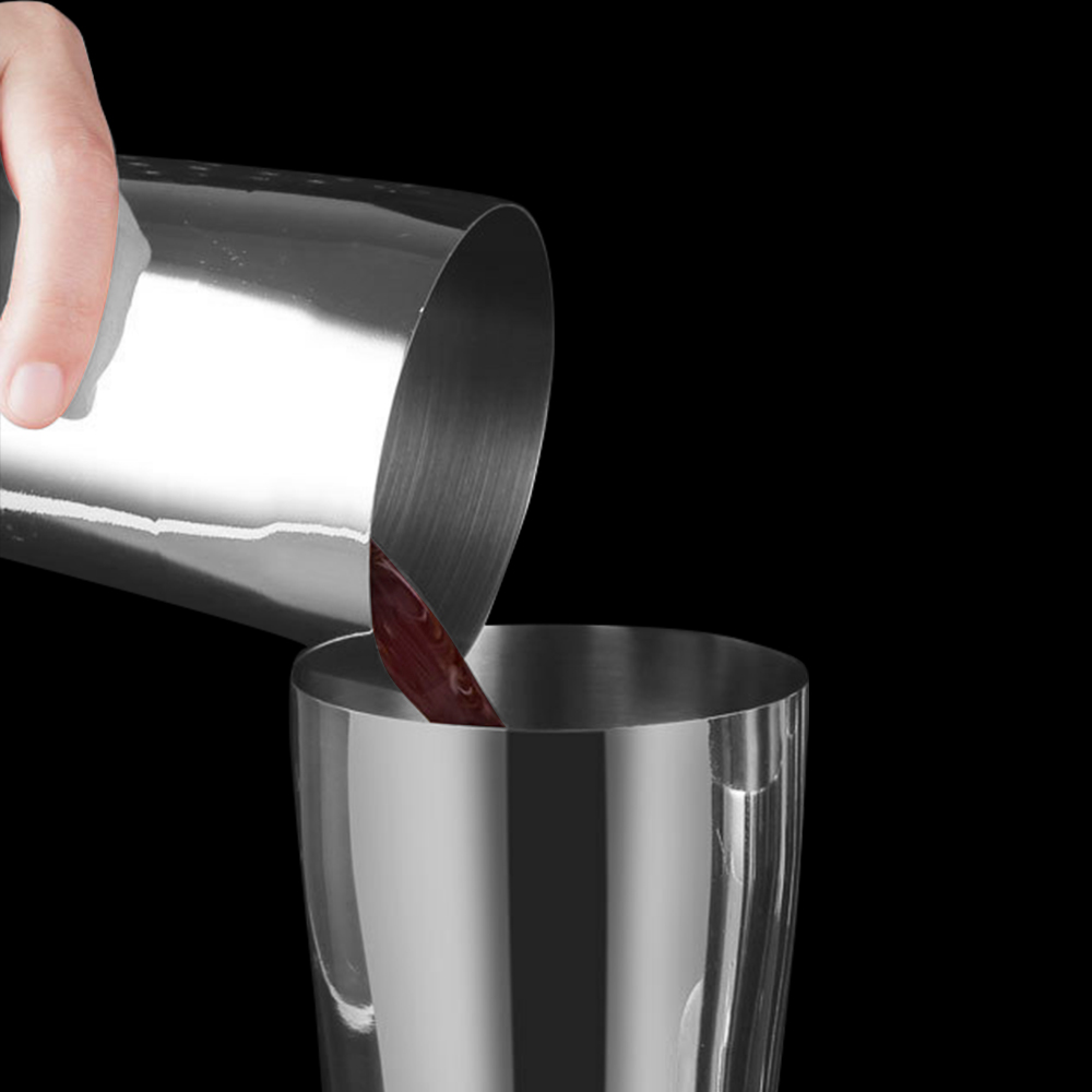 Stainless Steel Boston Cocktail Shaker(550ml+750ml) - Image 7