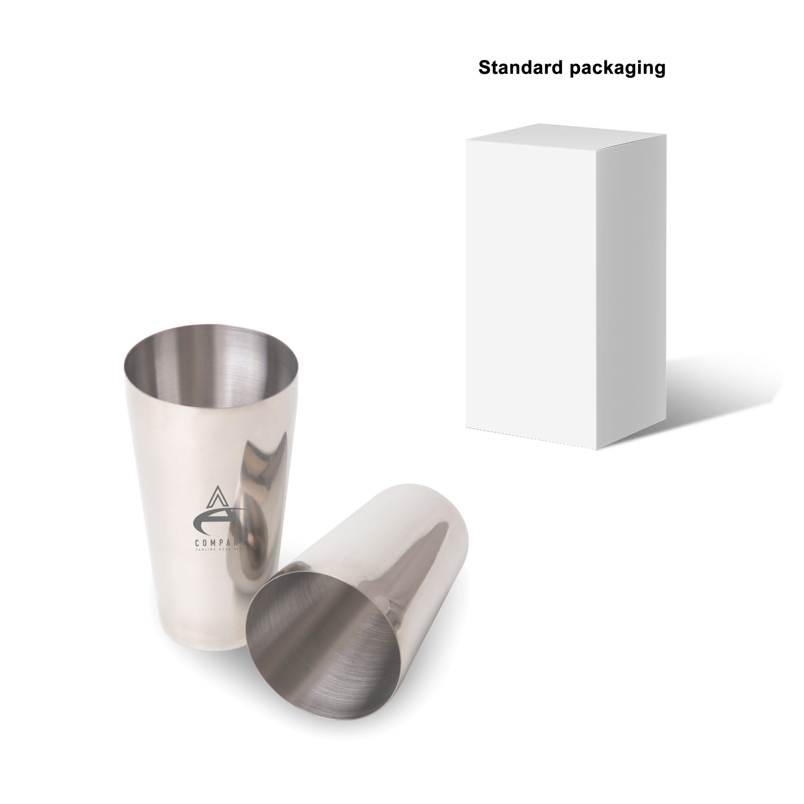 Stainless Steel Boston Cocktail Shaker(550ml+750ml) - Image 5