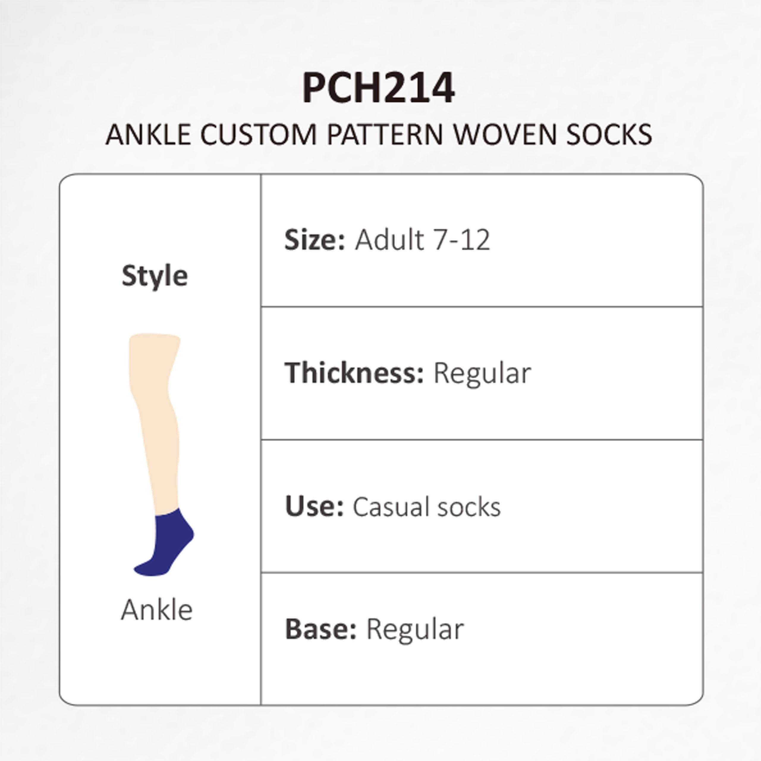 Ankle Custom Pattern Woven Socks - Image 12