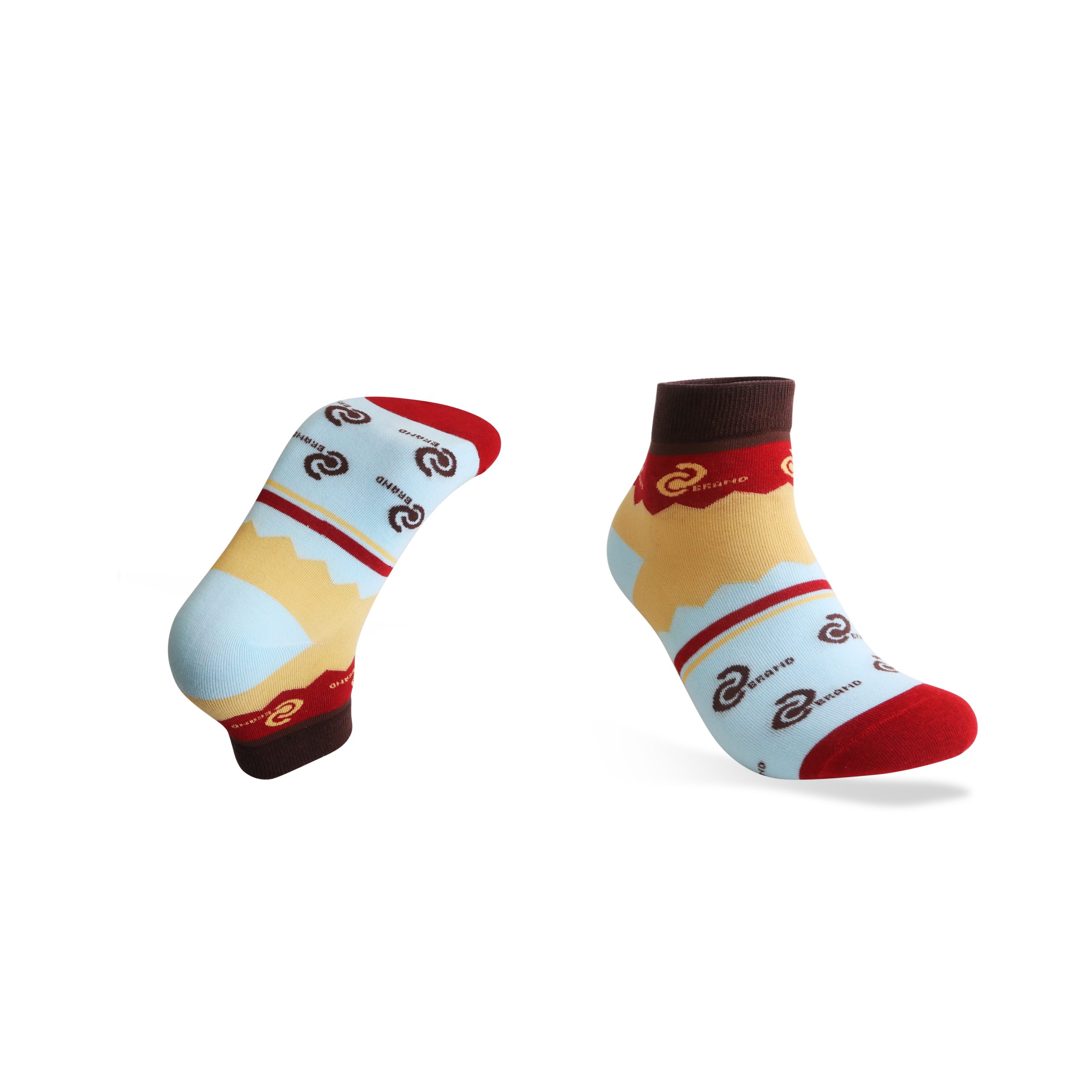 Ankle Custom Pattern Woven Socks - Image 2