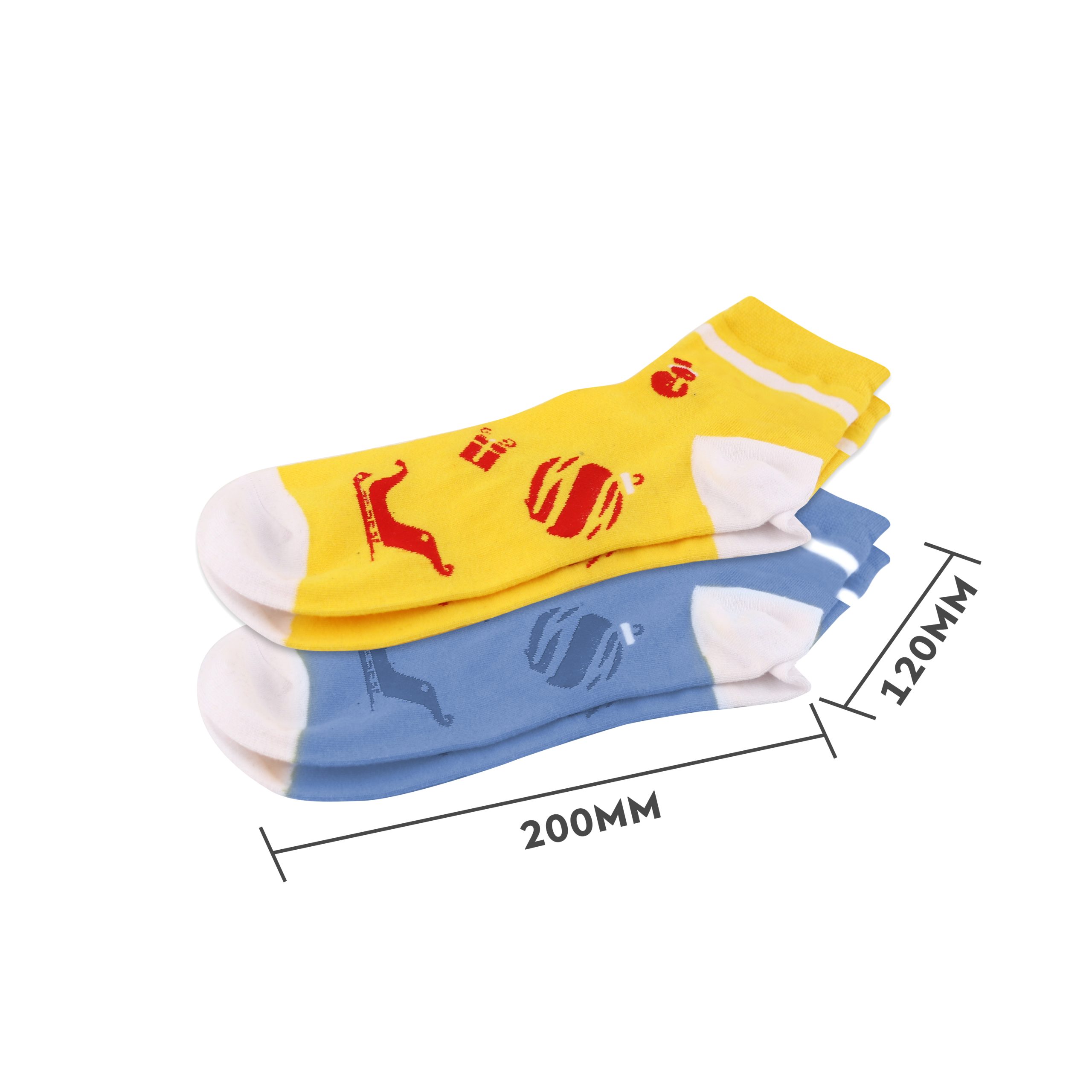 Ankle Custom Pattern Woven Socks - Image 5