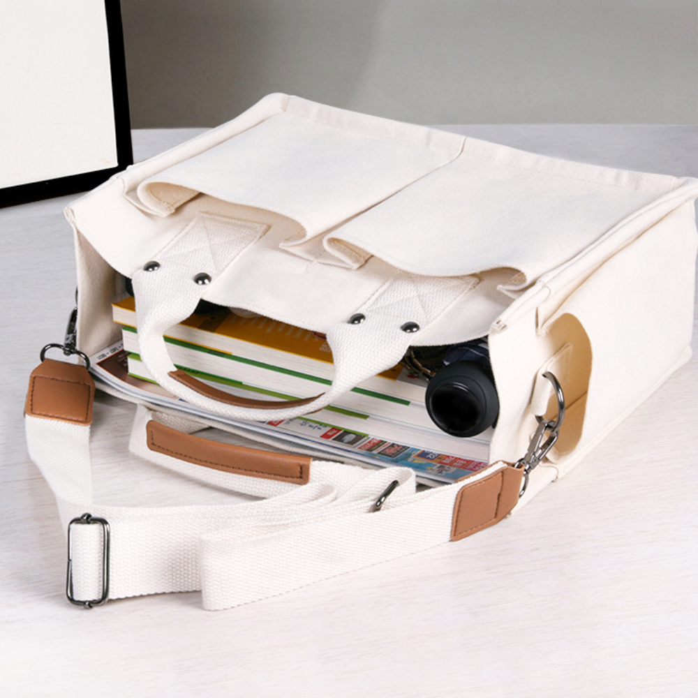 Canvas Tote Bag with Straps - Image 4