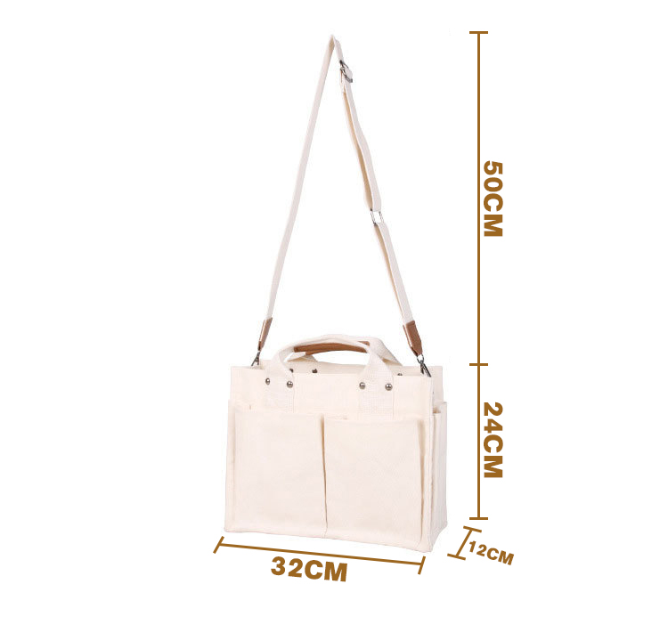 Canvas Tote Bag with Straps - Image 3