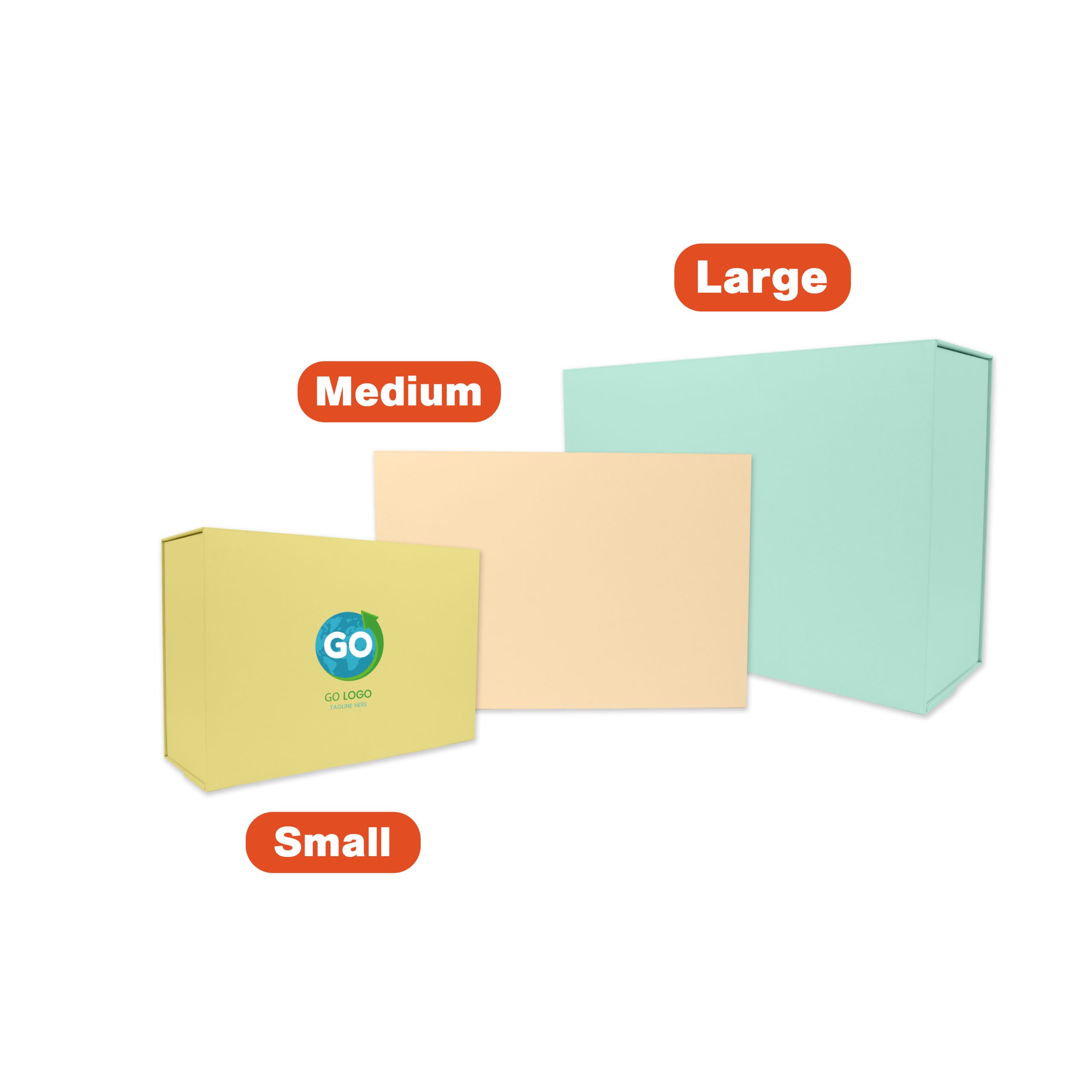 Medium Foldable Magnetic Box with Ribbon - Image 3