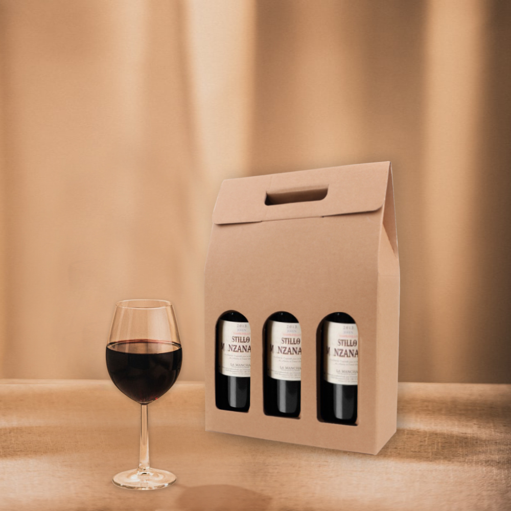 Triple Bottle Portable Wine Box - Image 6