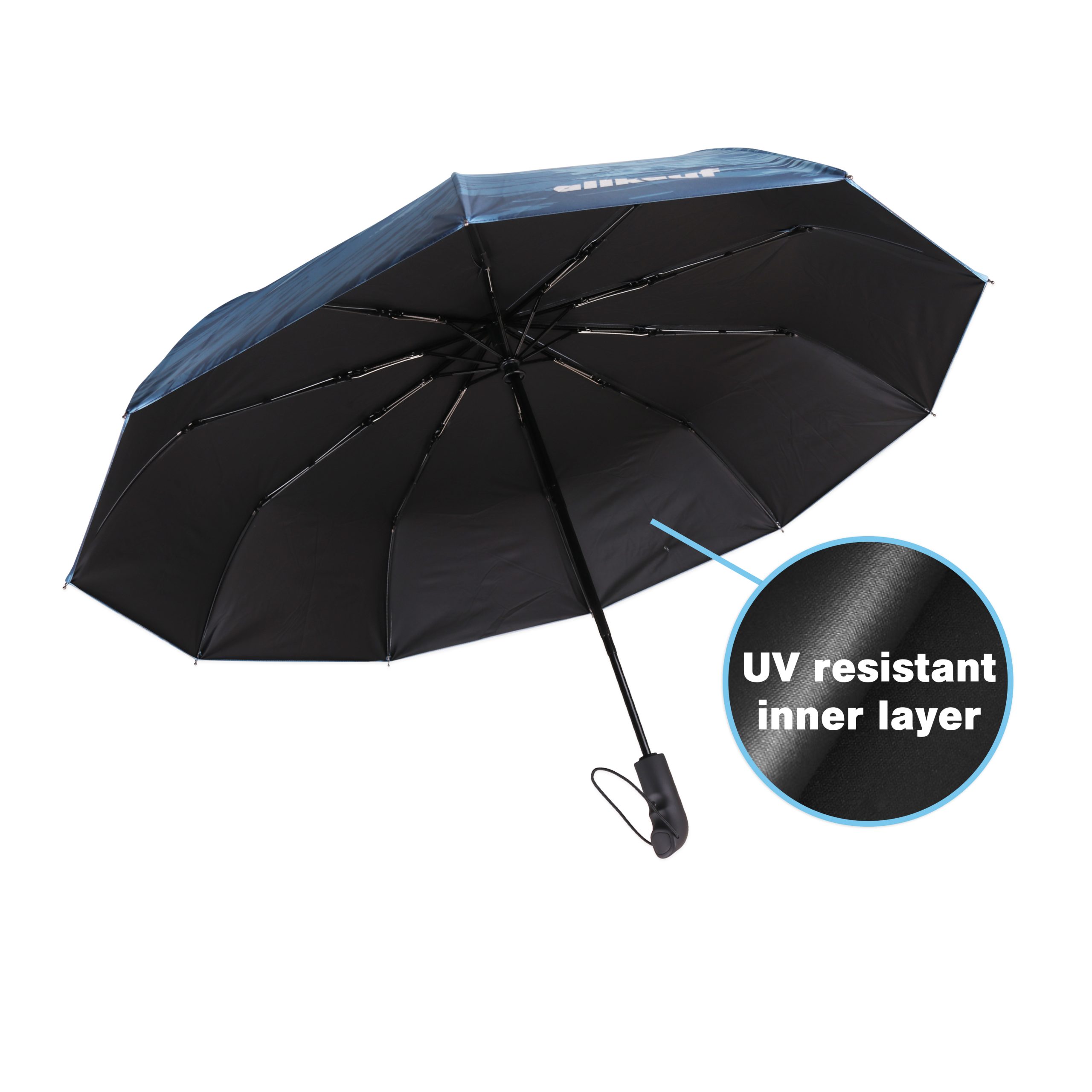 Folding Ten-Panel Digital Print Umbrella - Image 6